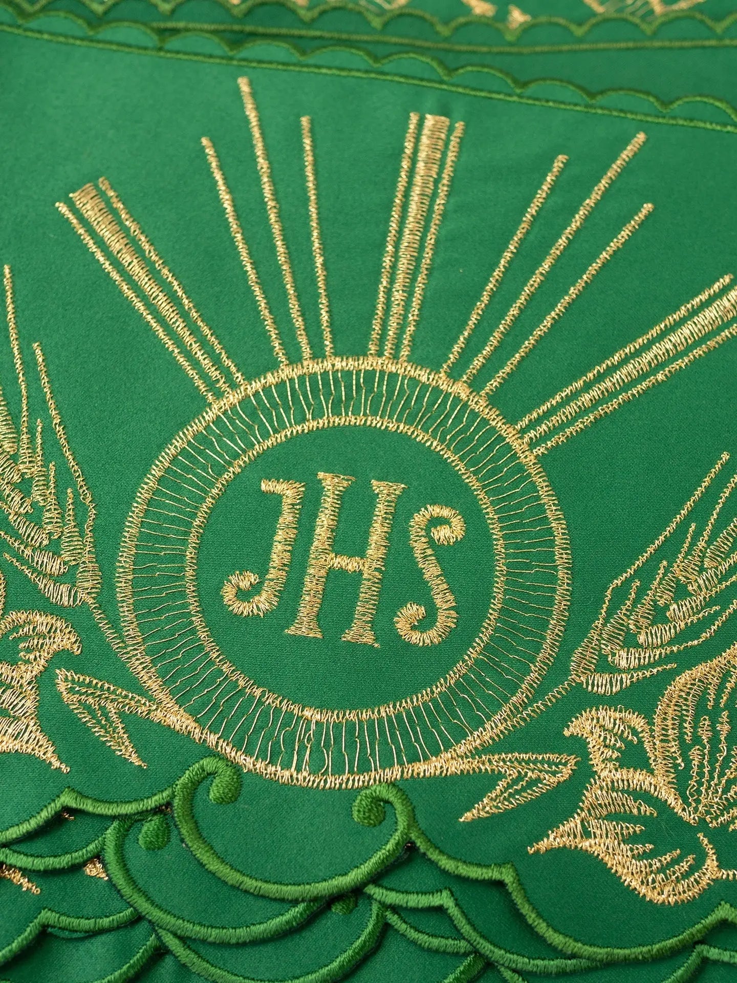Mètre avec broderie avant IHS Vert