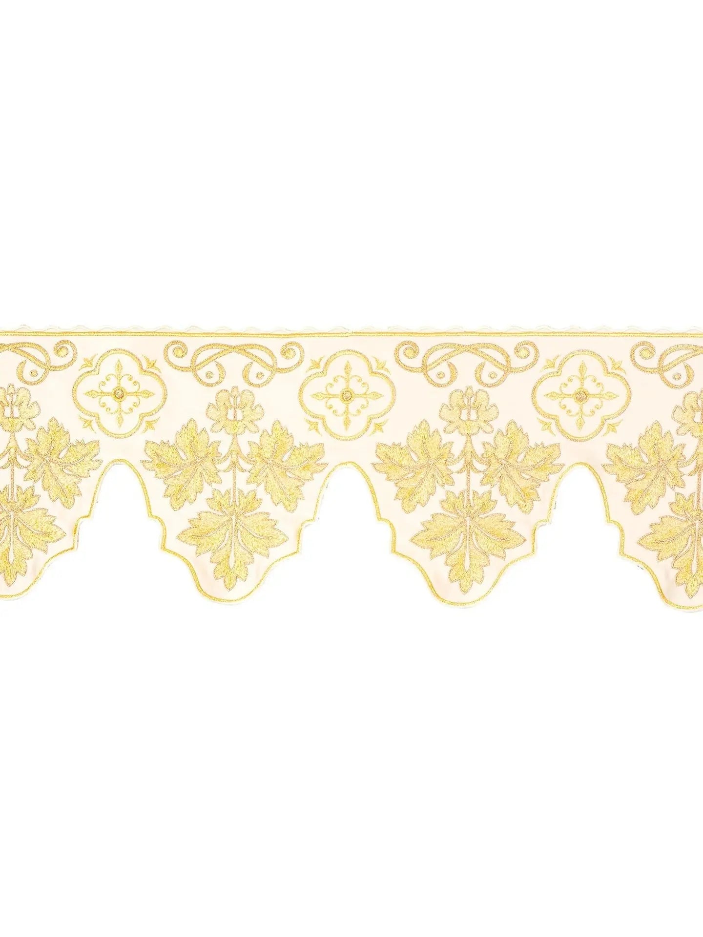 Mètre avec broderie avant Croix écrue