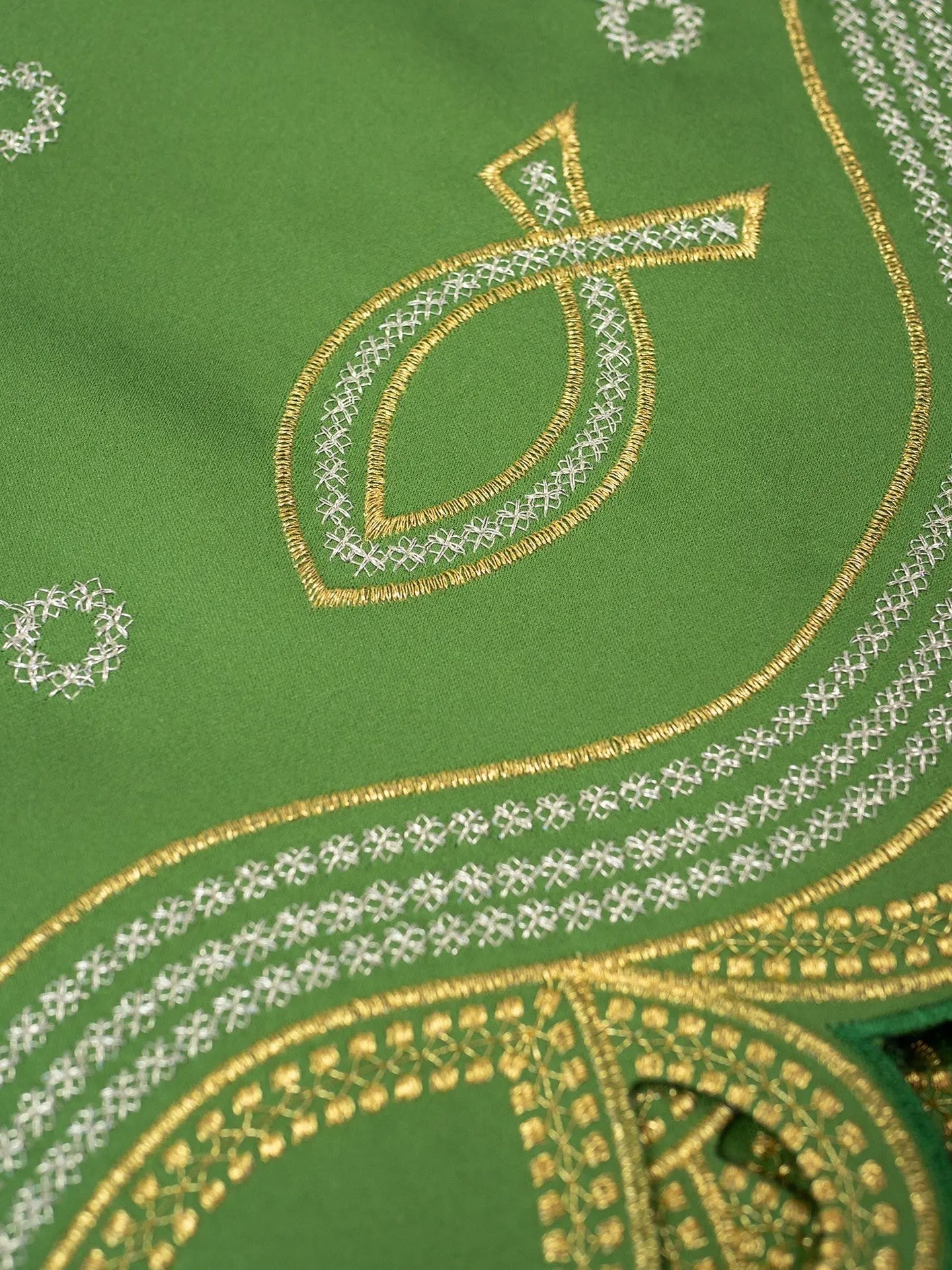 Mètre avec broderie avant PAX Vert