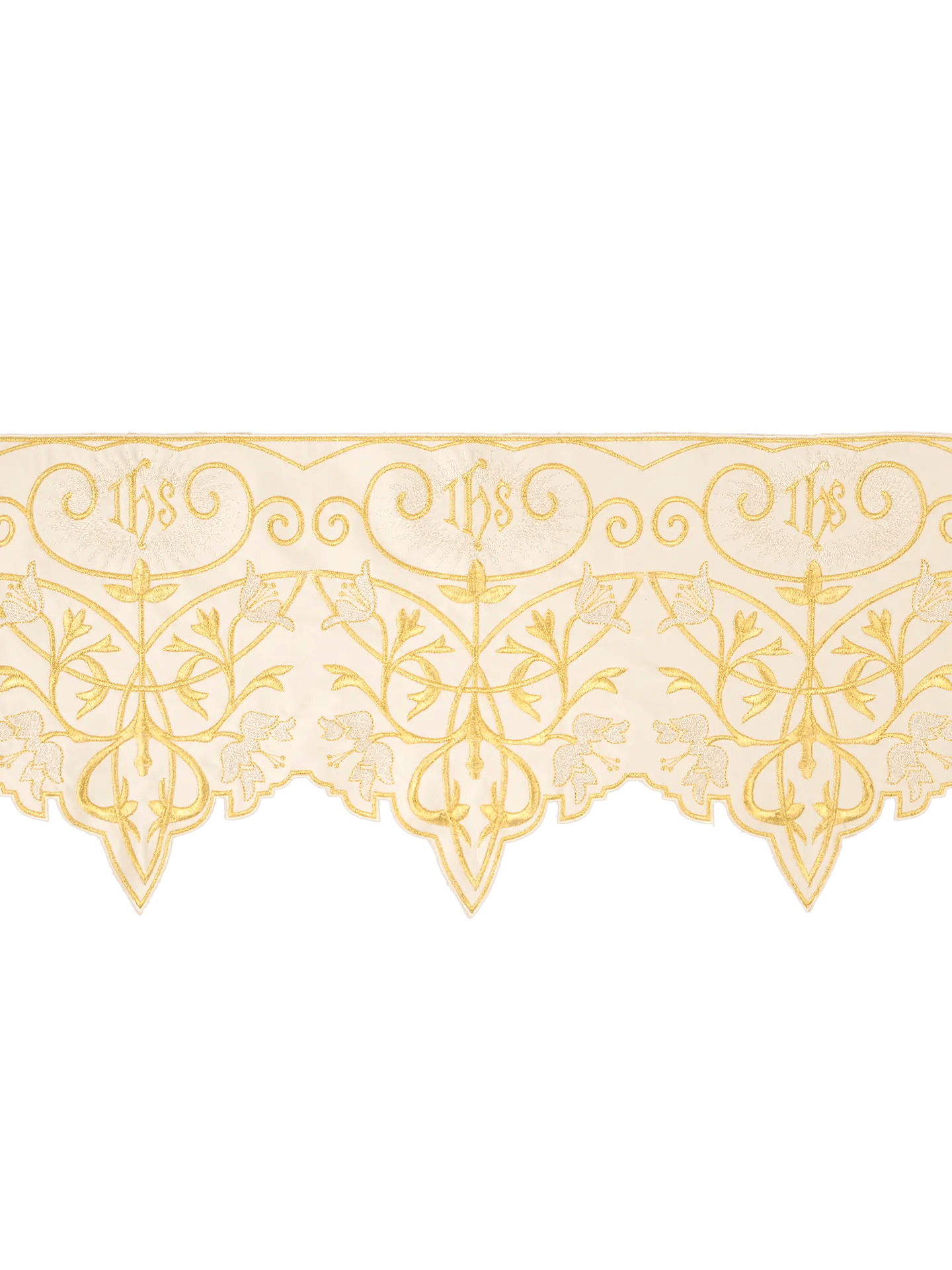 Mètre avec monogramme IHS en écru