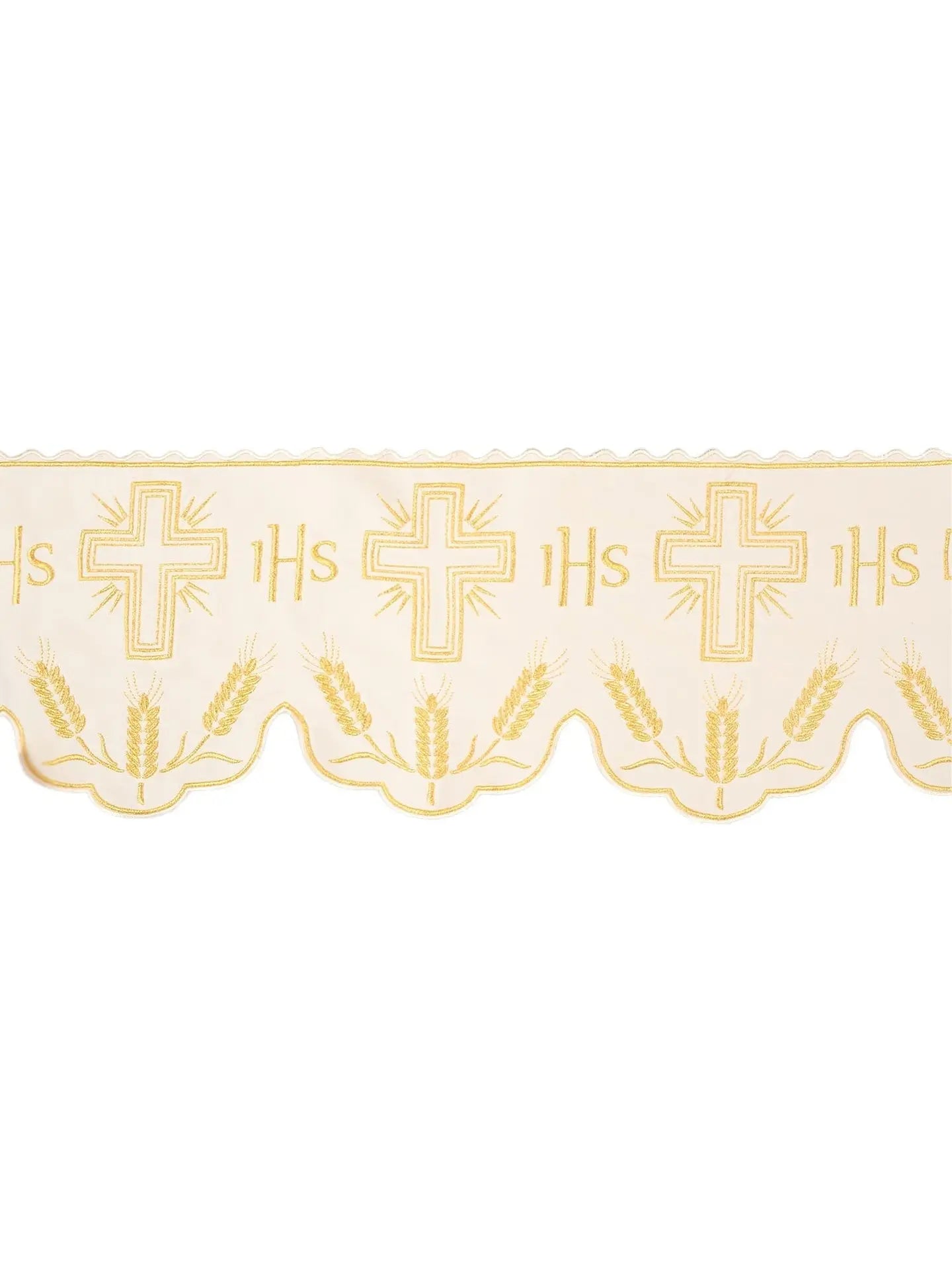 Metre with IHS monogram in ecru with cross motif