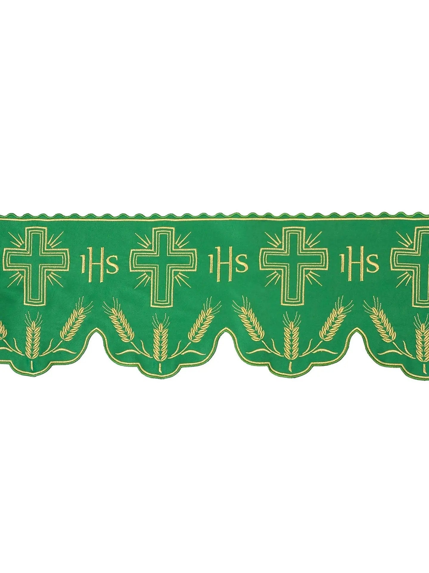 Mètre avec monogramme IHS en écru avec motif croix