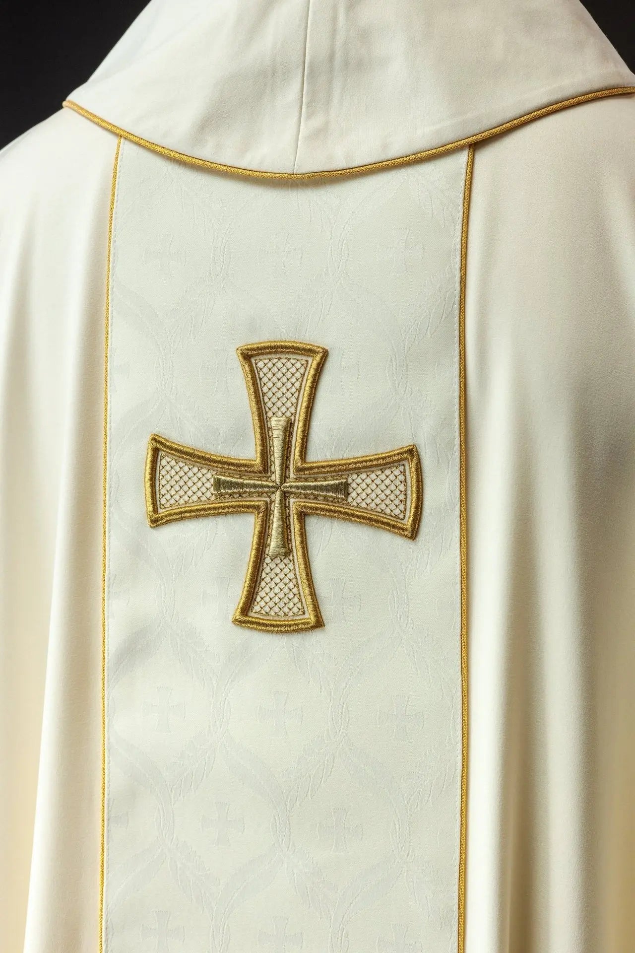 Chasuble Embroidered with a Band and Cross