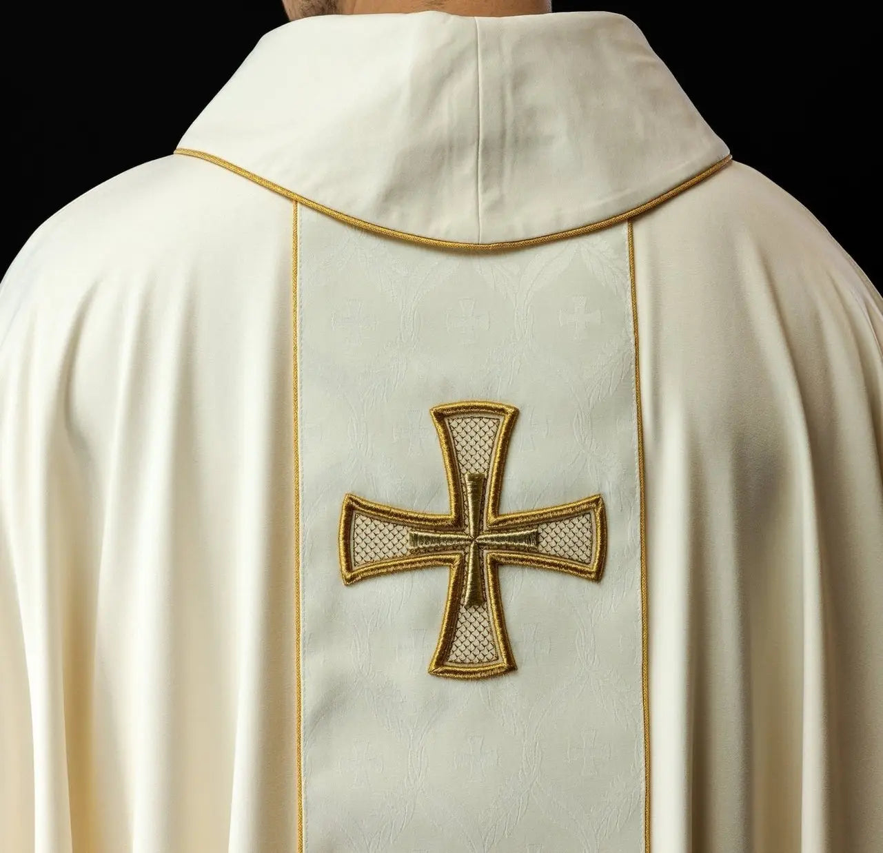 Chasuble Embroidered with a Band and Cross