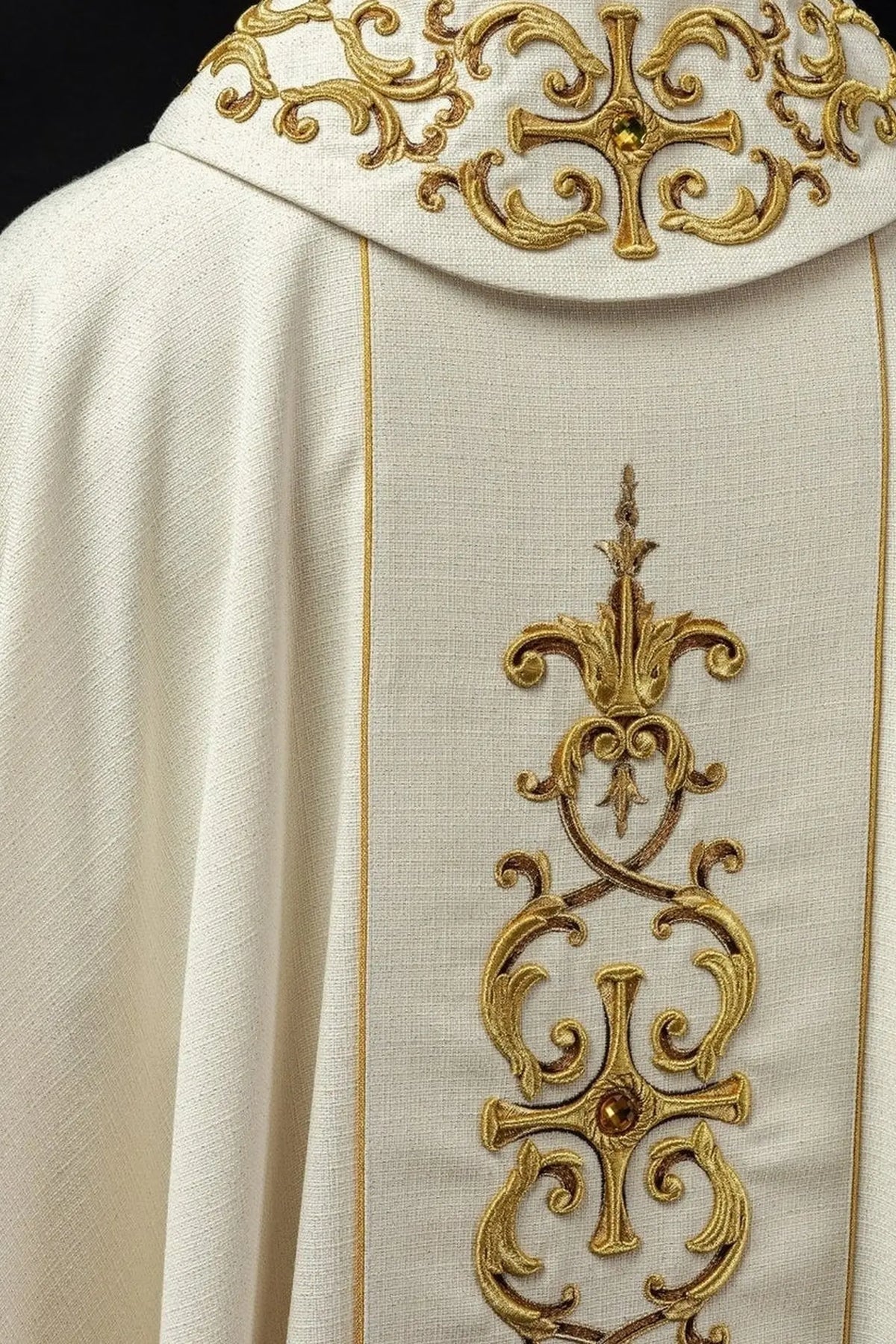 Embroidered chasuble with the image of Saint Anthony