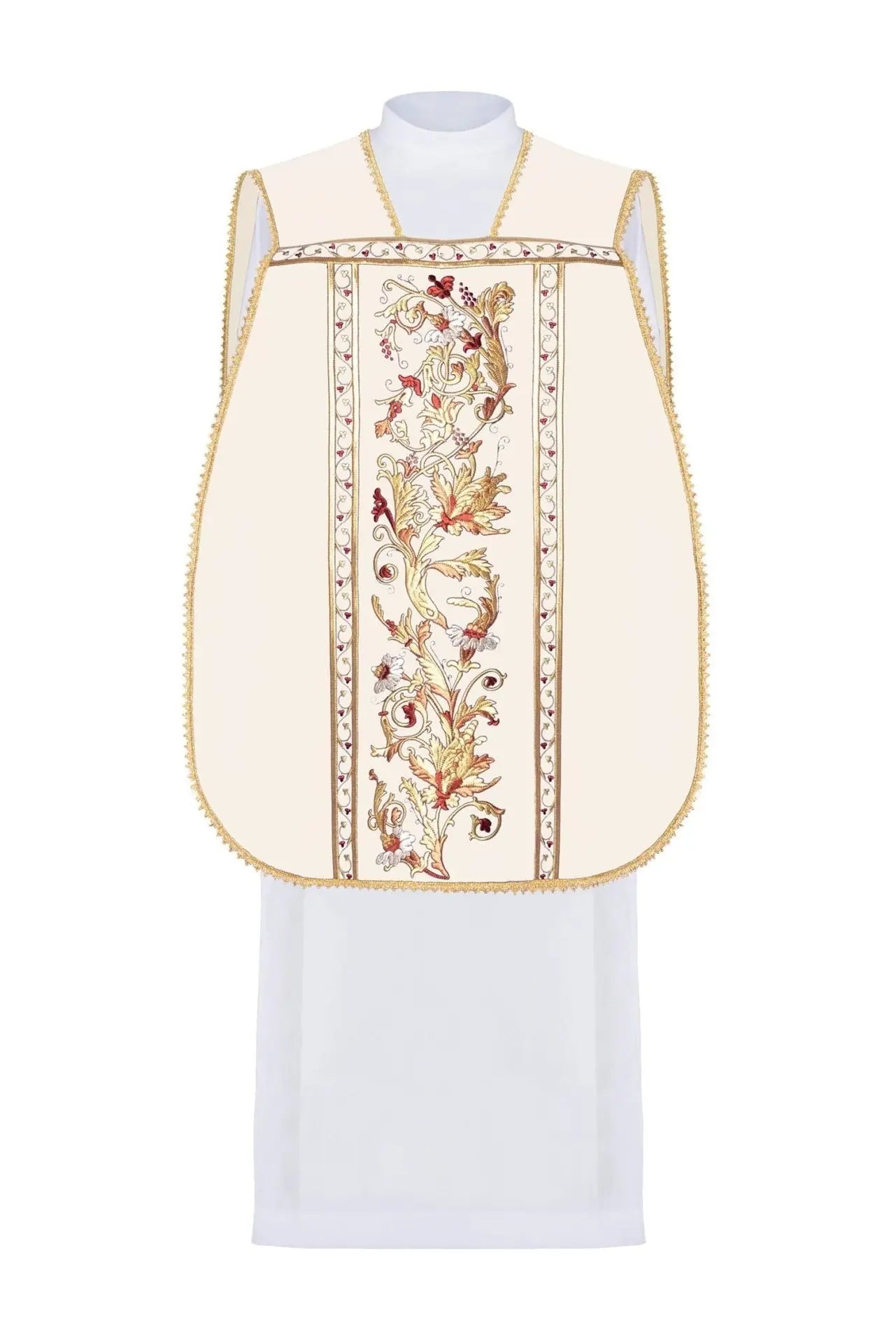 Chasuble romaine brodée avec le Cœur de Jésus-Christ