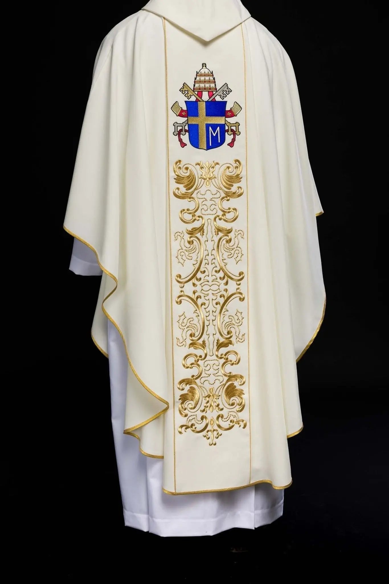 Chasuble avec une image du pape Jean-Paul II