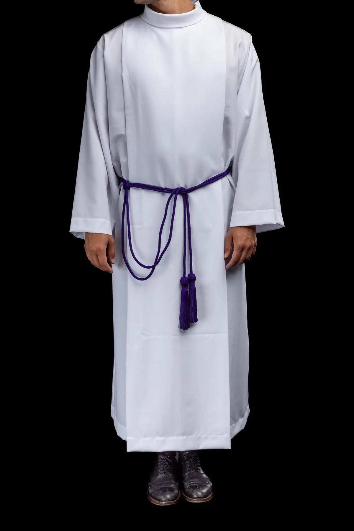 Purple Liturgical Cincture with Tassels - HAFTINA ATELIER