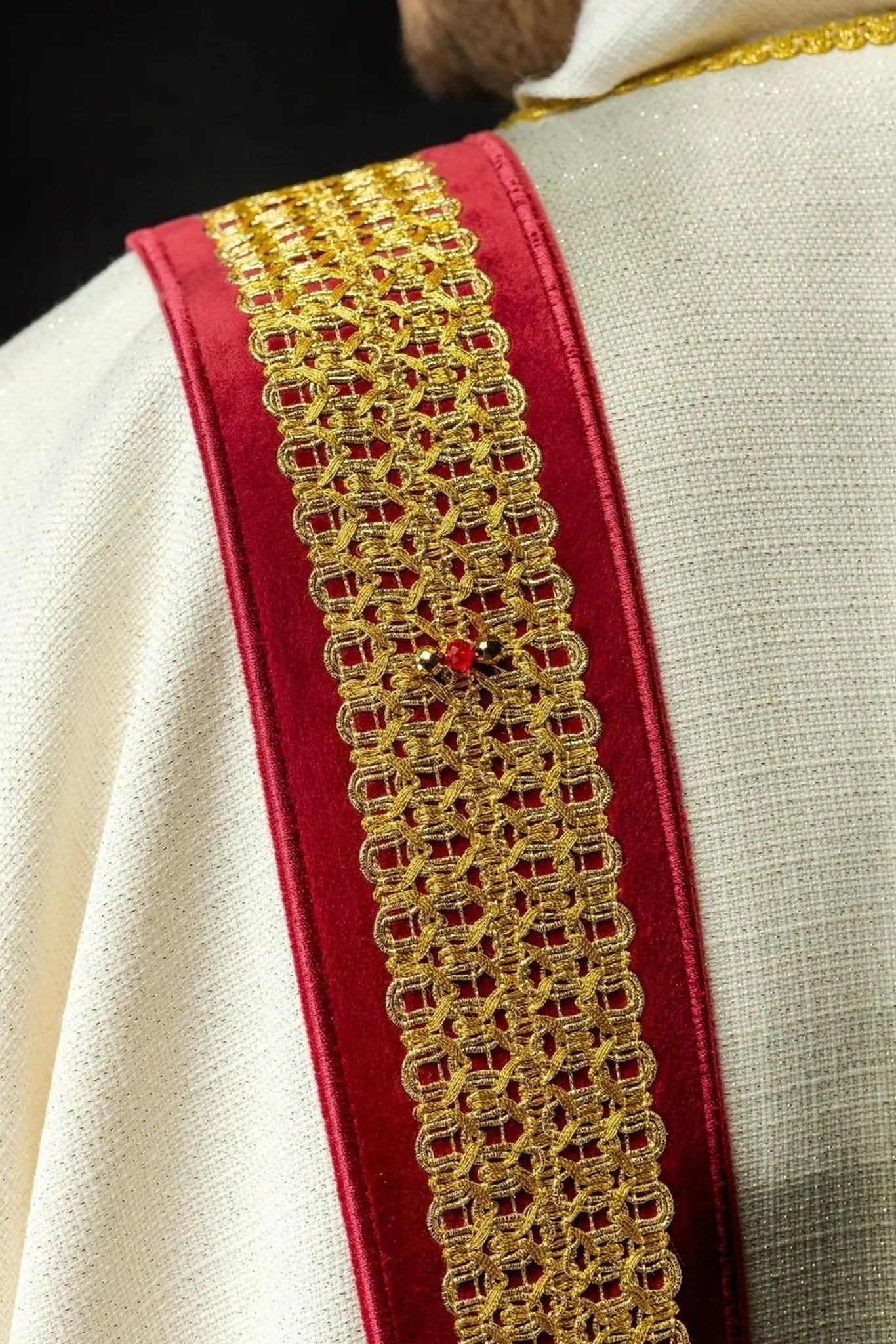 Handmade Dalmatic with Natural Stones – Model 1001