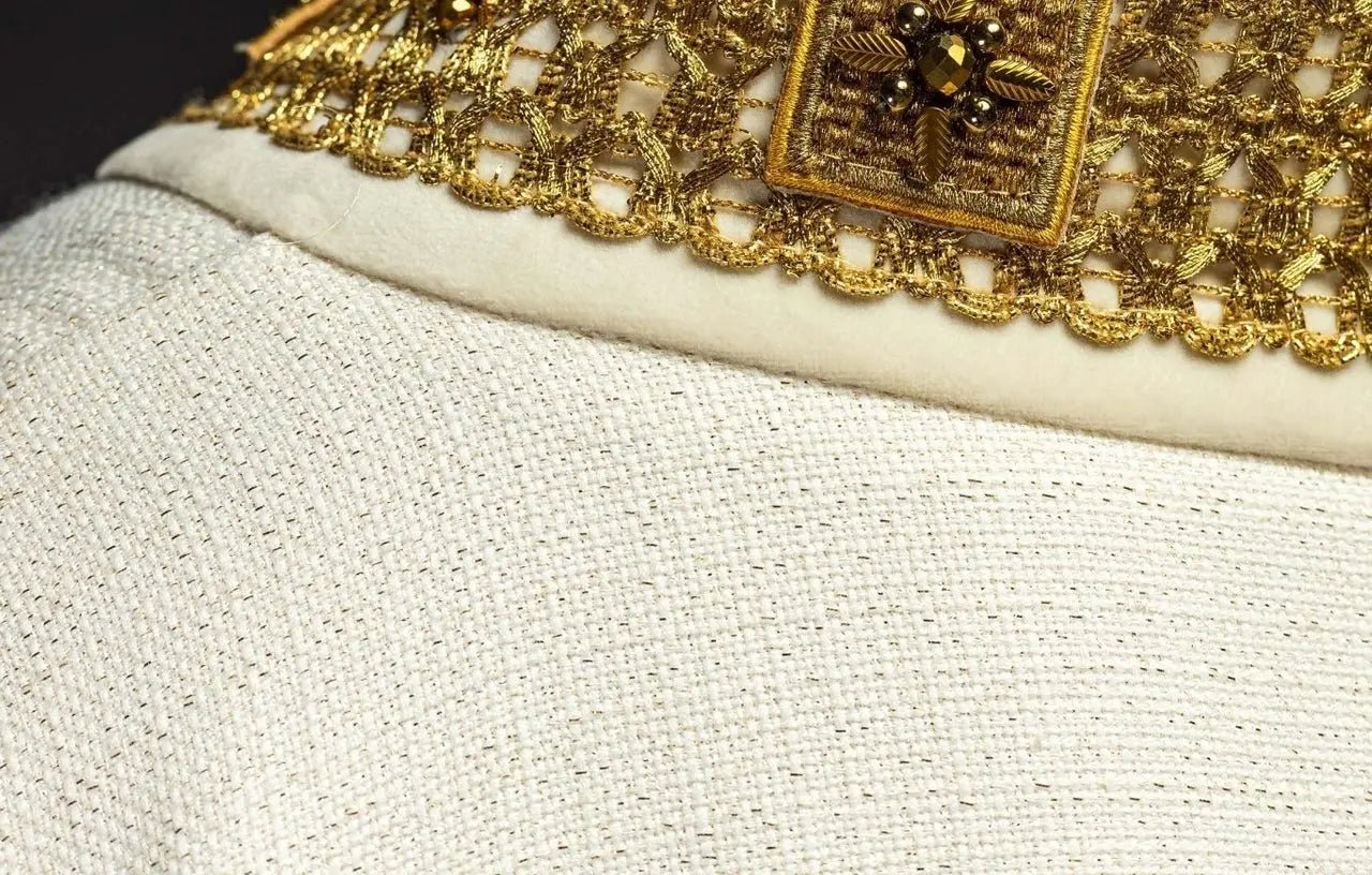 Chasuble artisanale avec pierres naturelles – Collection faite main 7002