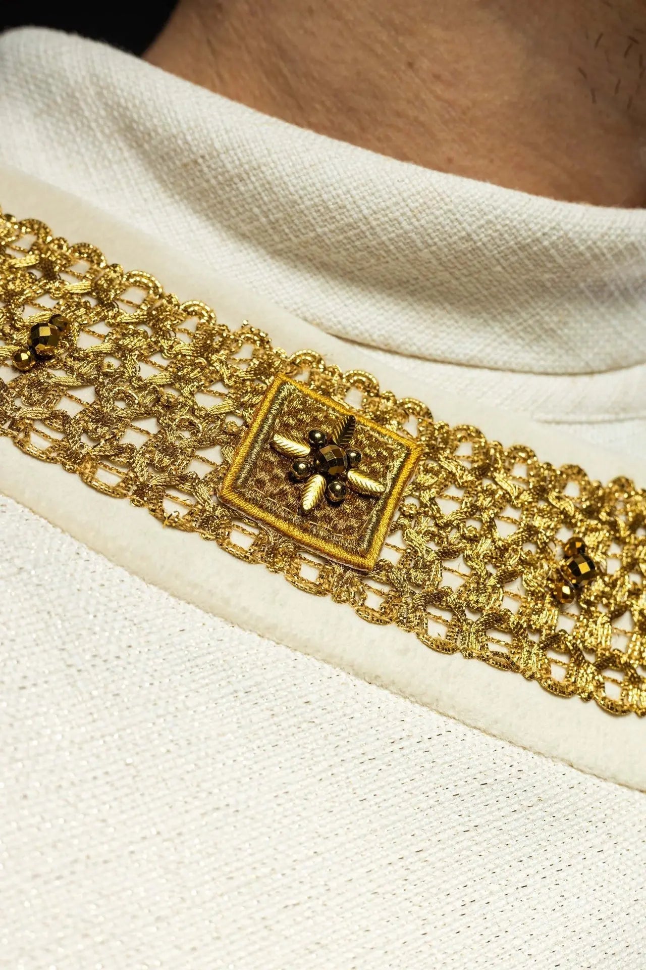 Handcrafted Chasuble with Natural Stones – Handmade Collection 7002