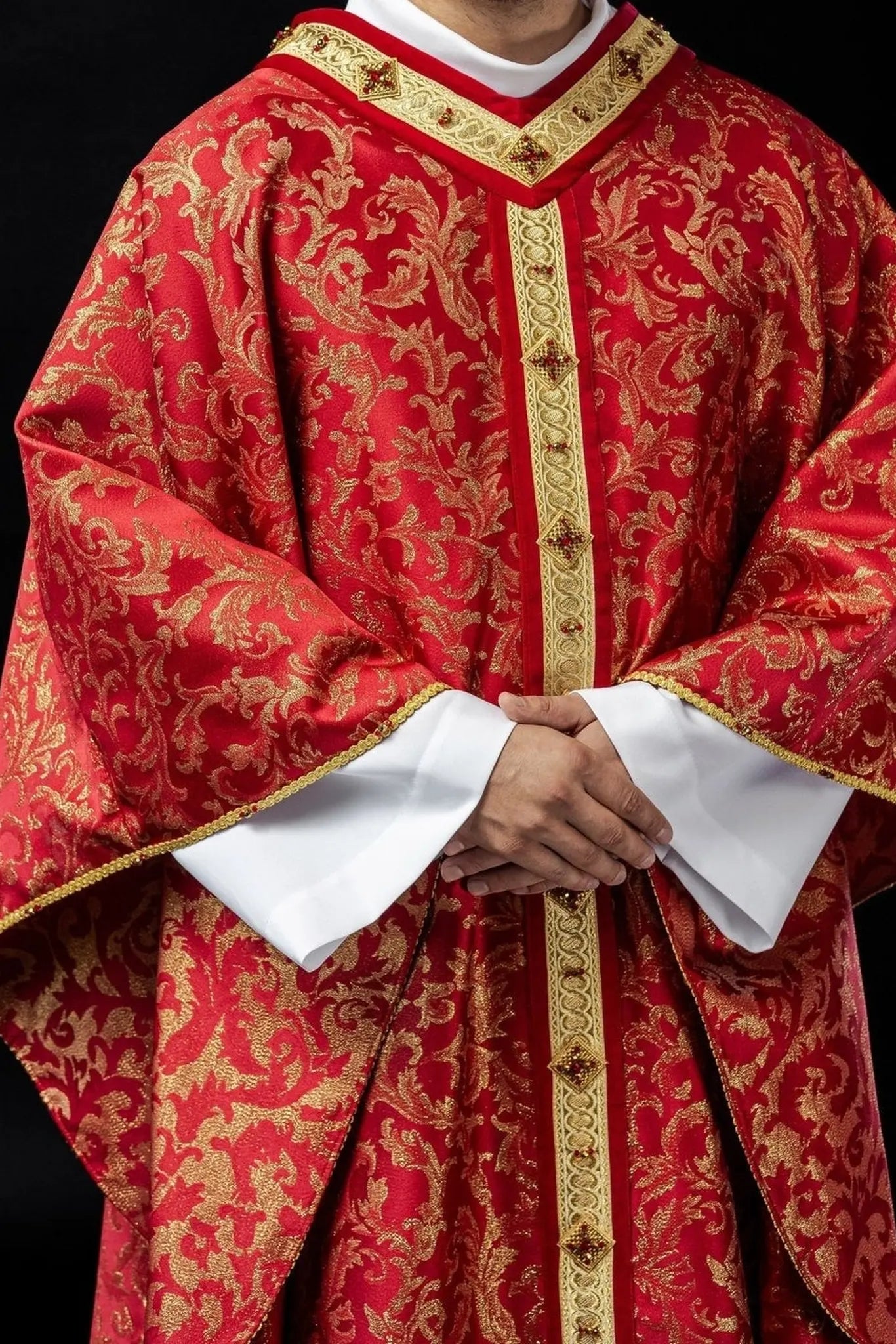 Handmade Chasuble with Natural Stones – Handmade 7003 Collection