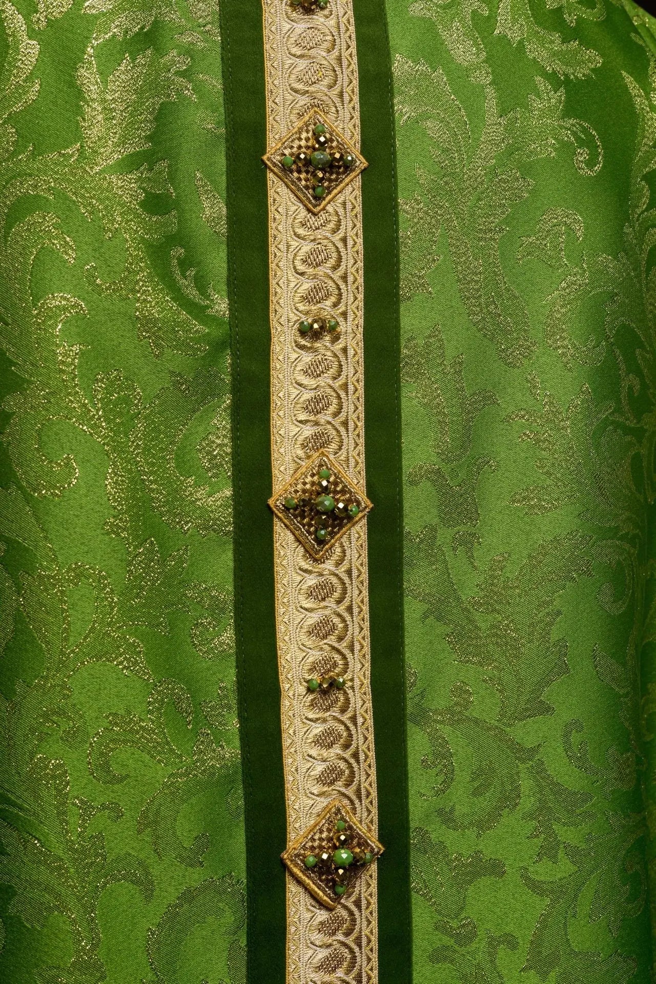 Handmade Chasuble with Natural Stones – Collection Handmade 7003