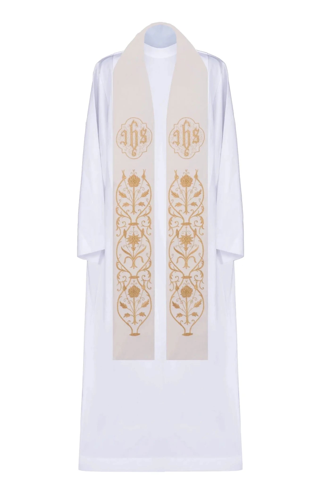 Stoles with wide embroidery decoration JHS - HAFTINA ATELIER