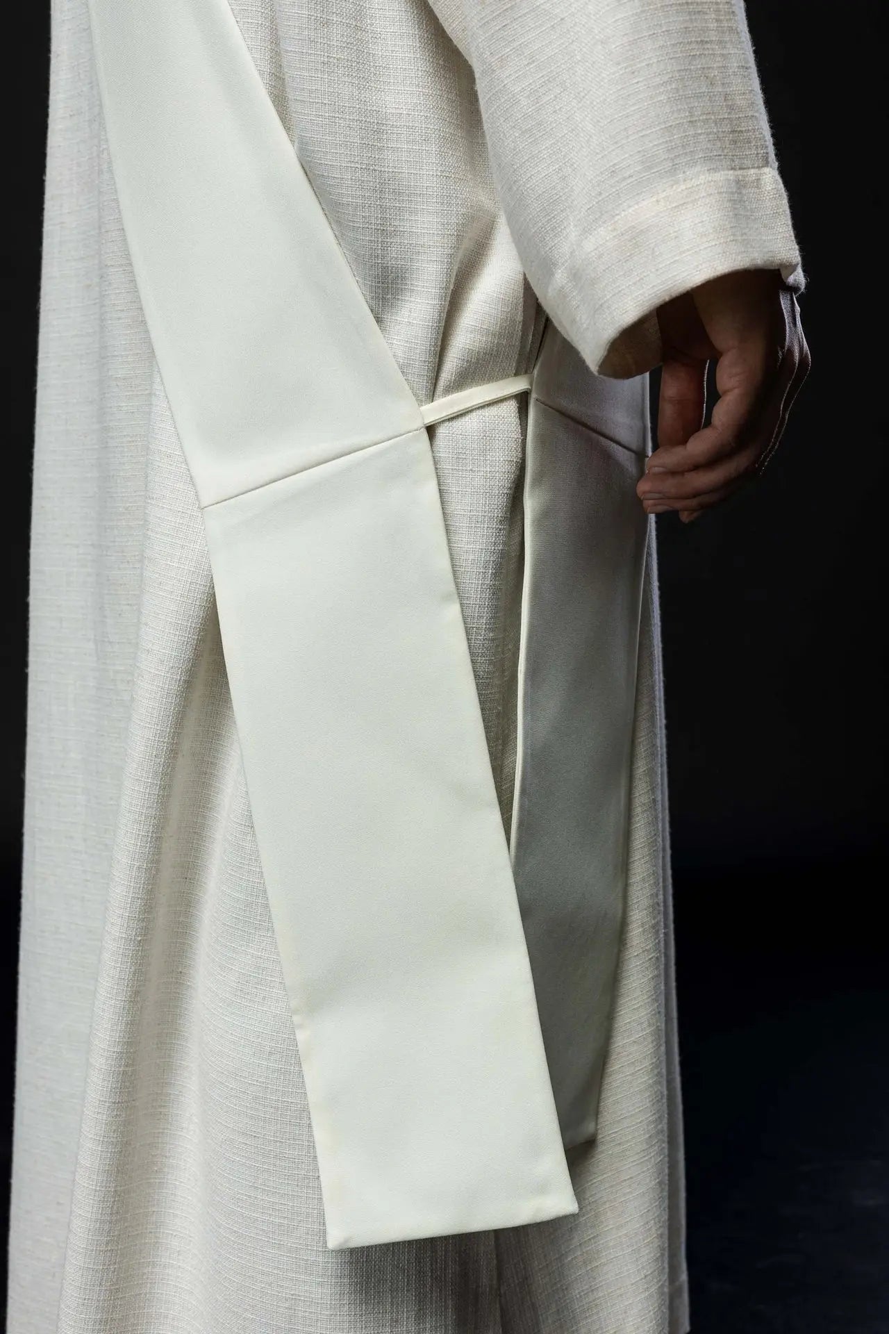 Diaconate stole embroidered IHS with Cross