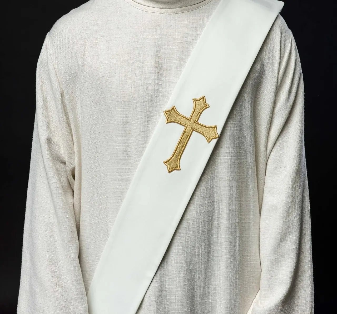 Étole diaconale Croix
