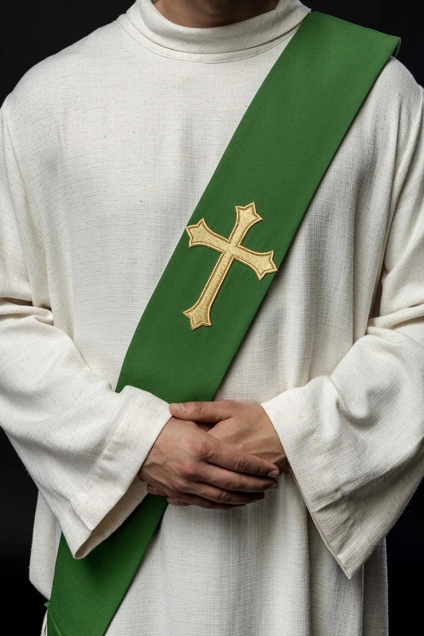 Étole diaconale Croix