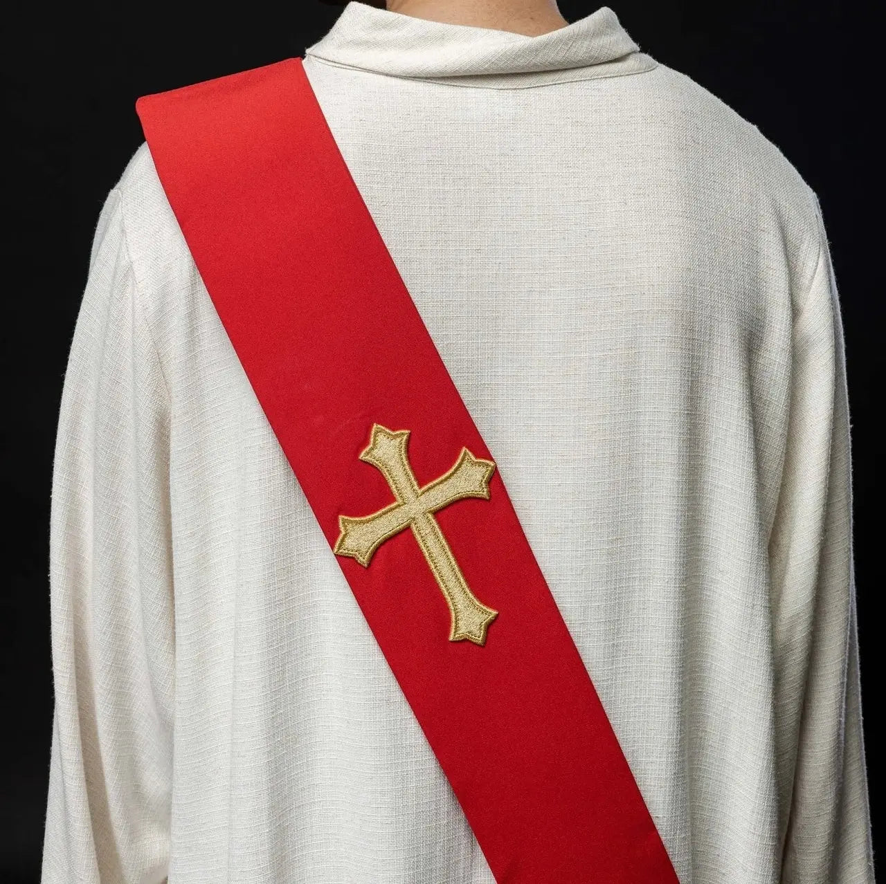Étole diaconale Croix