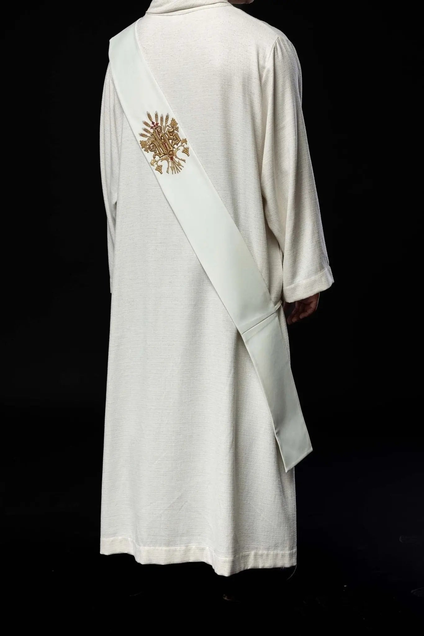 Diaconate stole with grape and cross motif
