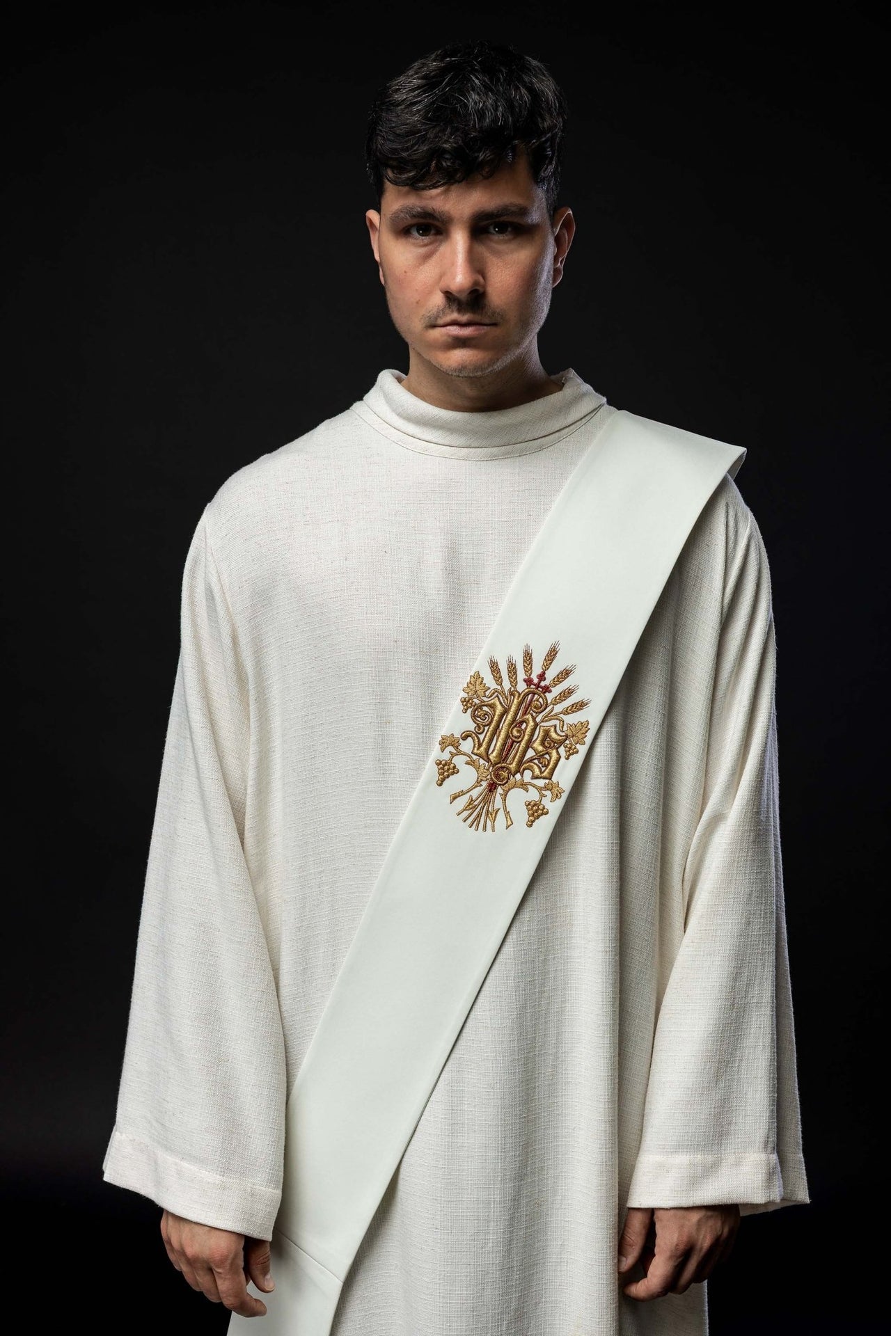 Stuła Diakońska z motywem winogron i krzyża