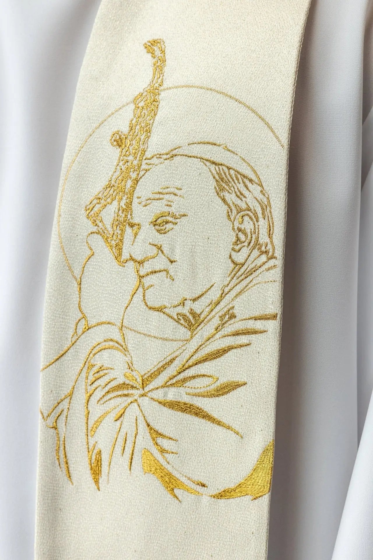 Étole brodée Jean-Paul II