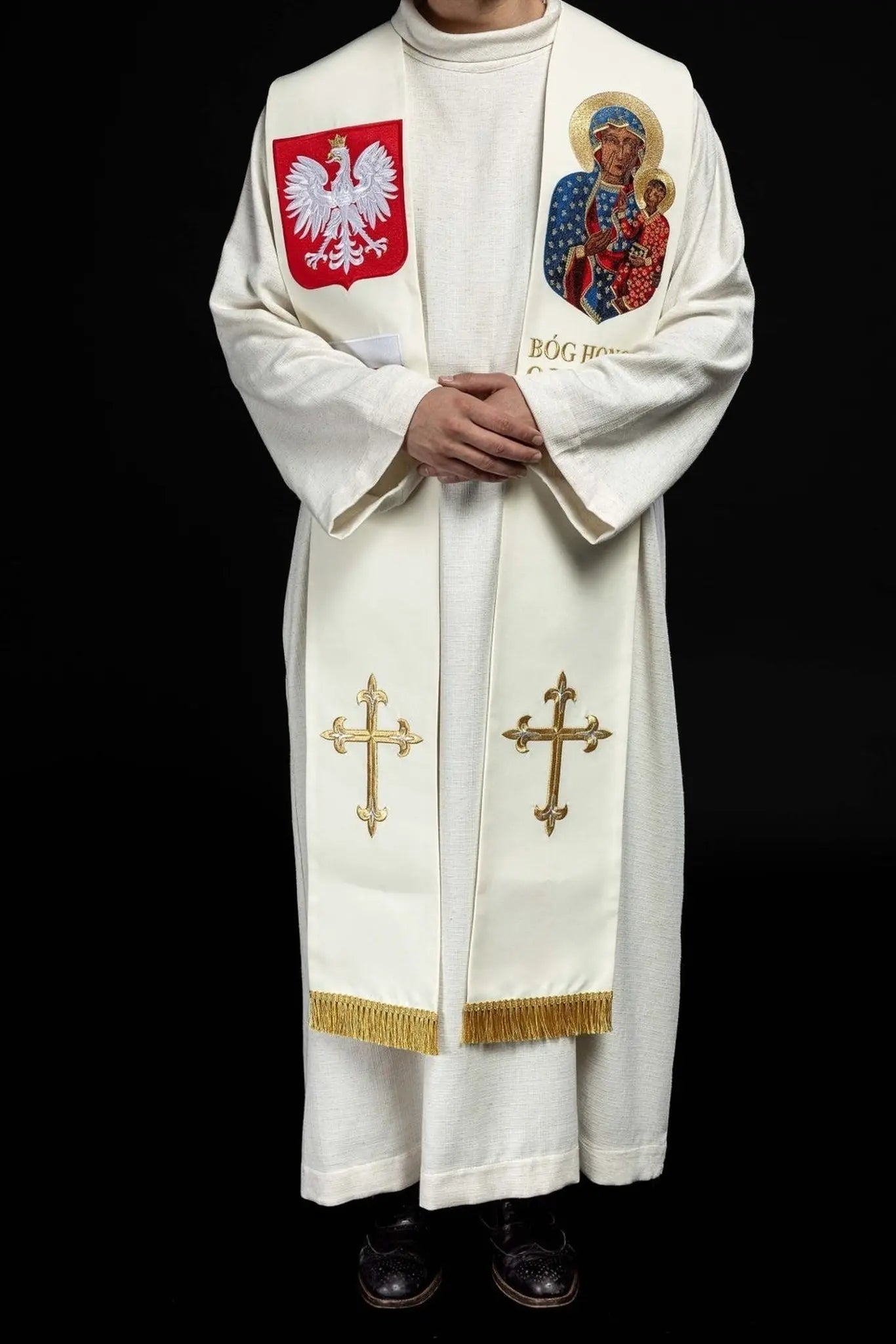 Embroidered stole Our Lady of Czestochowa