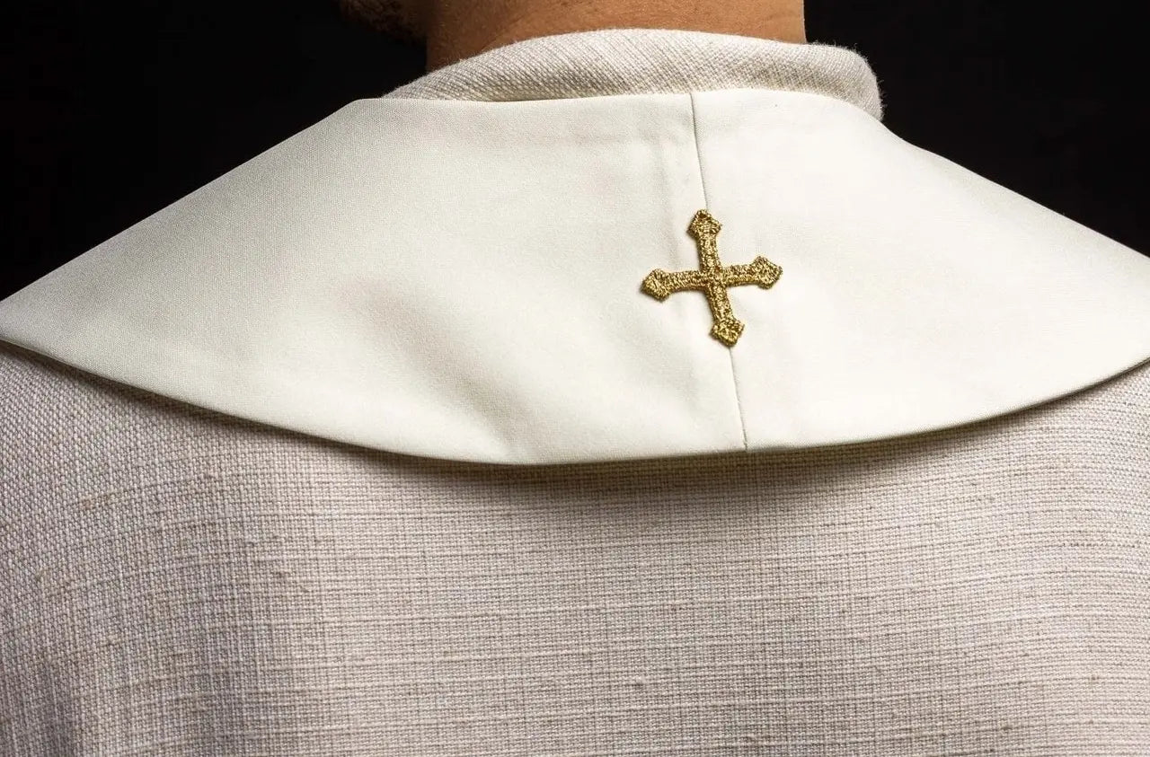 Priest's stole chalice IHS ecru