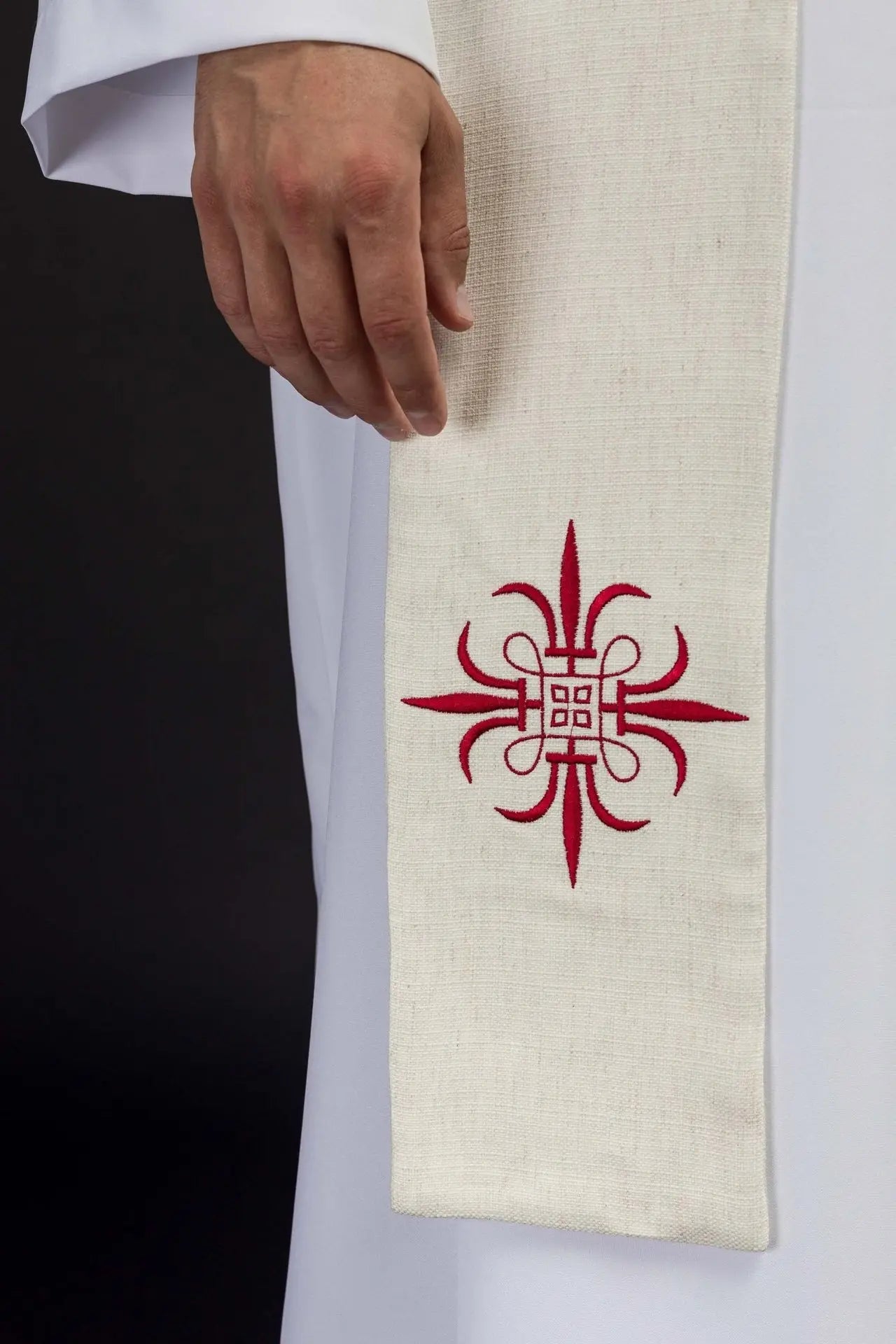 Easter stole with embroidered Lamb of God Easter