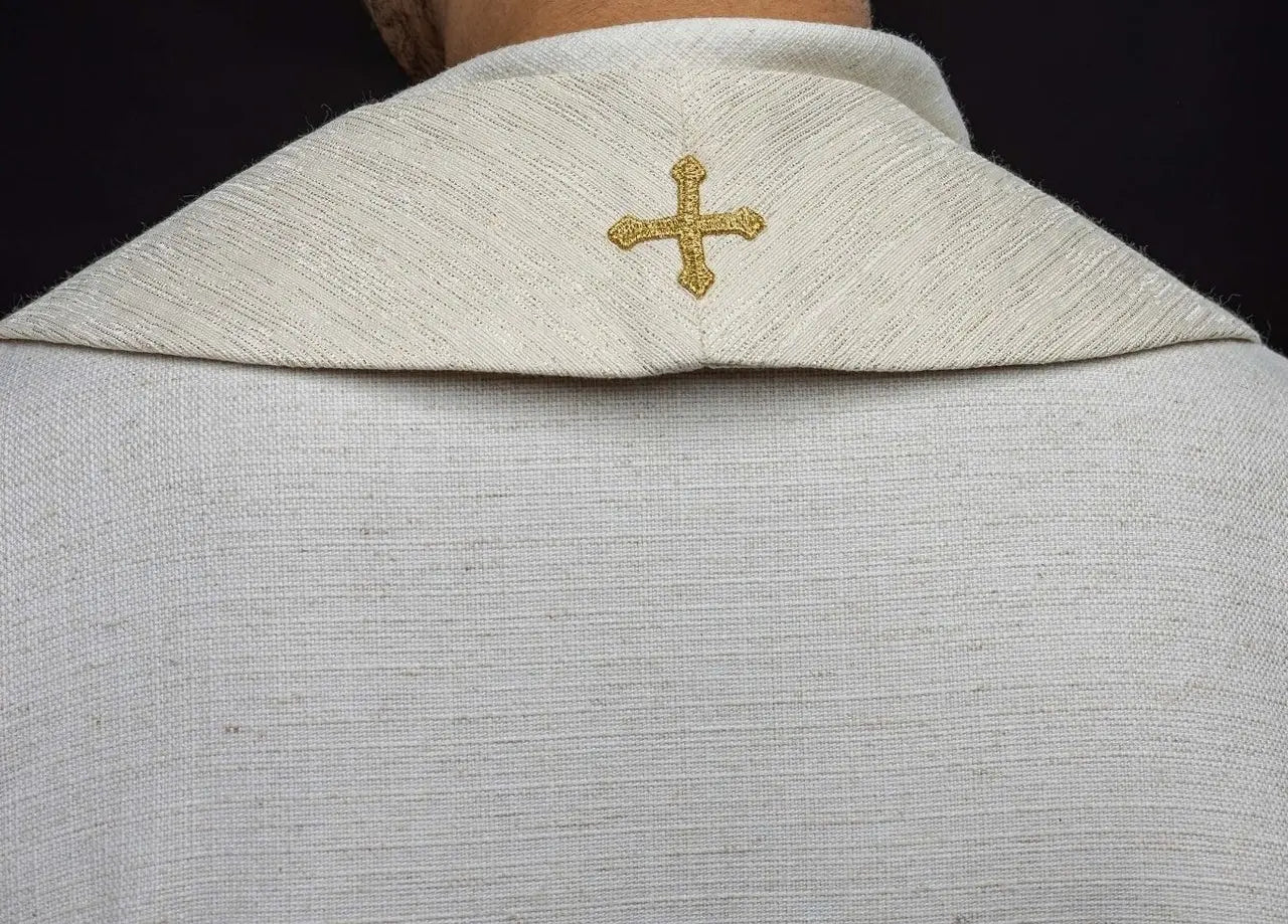Stole with Embroidered Eucharistic Chalice and PAX