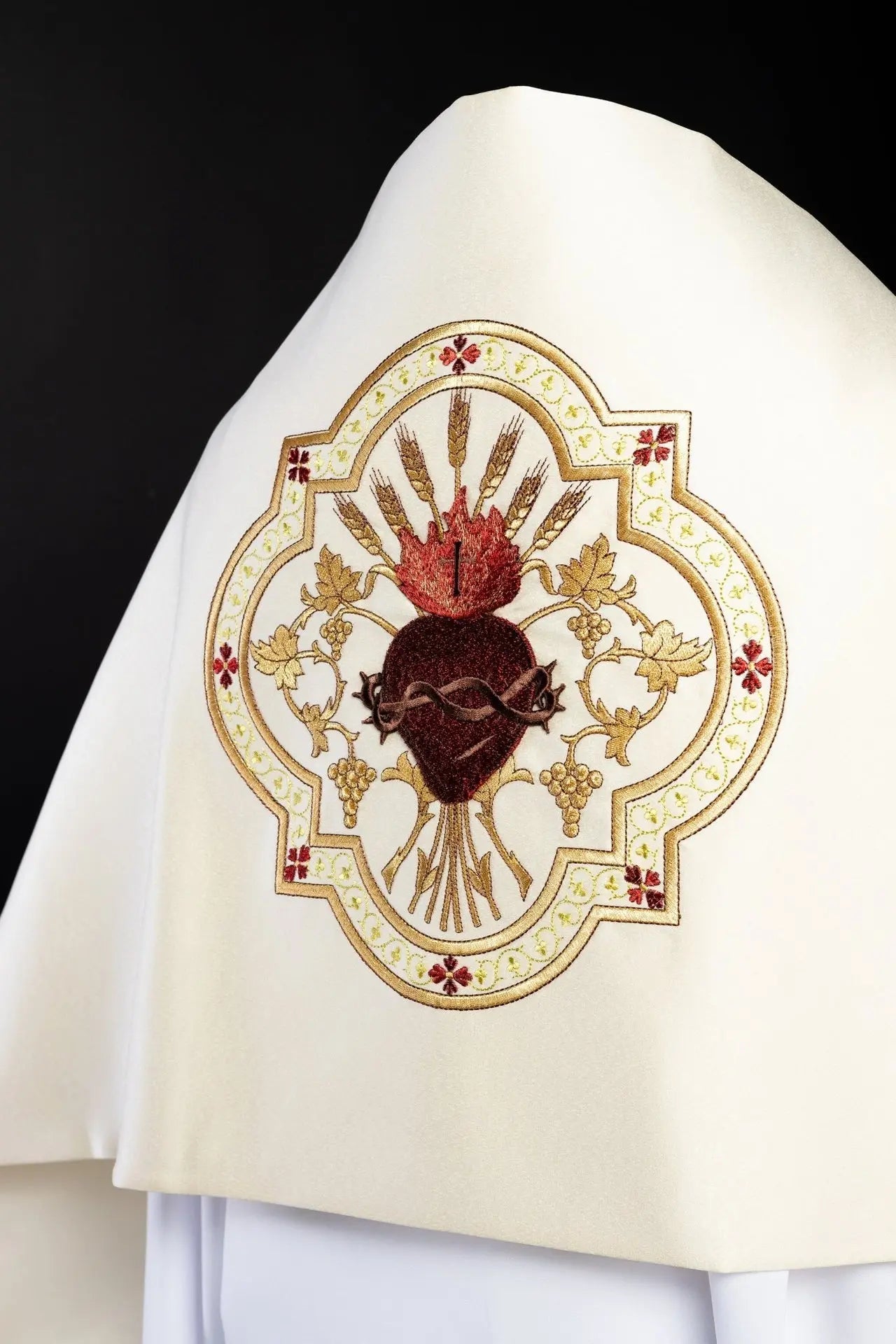 Voile liturgique Cœur de Jésus écru