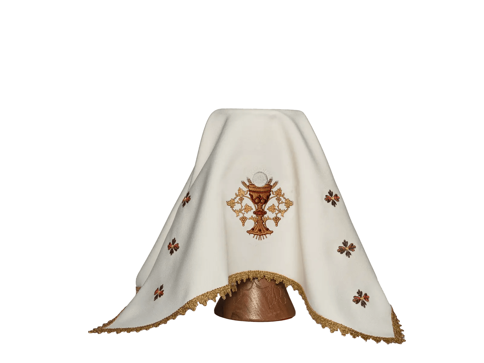 Voile pour le calice avec le symbole de l'Eucharistie