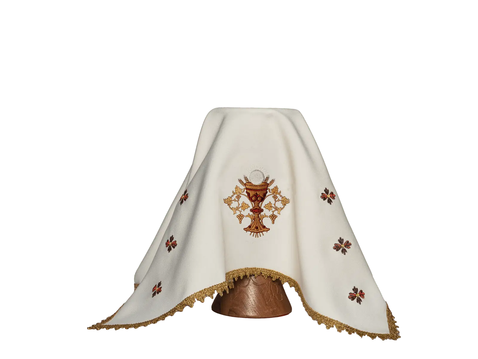 Veil for the chalice with the symbol of the Eucharist