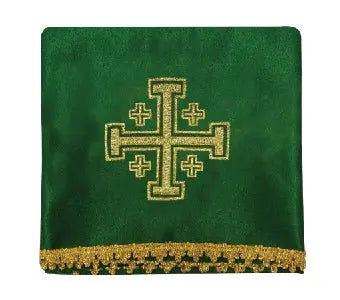 Set of four chalice veils with Jerusalem Cross embroidery