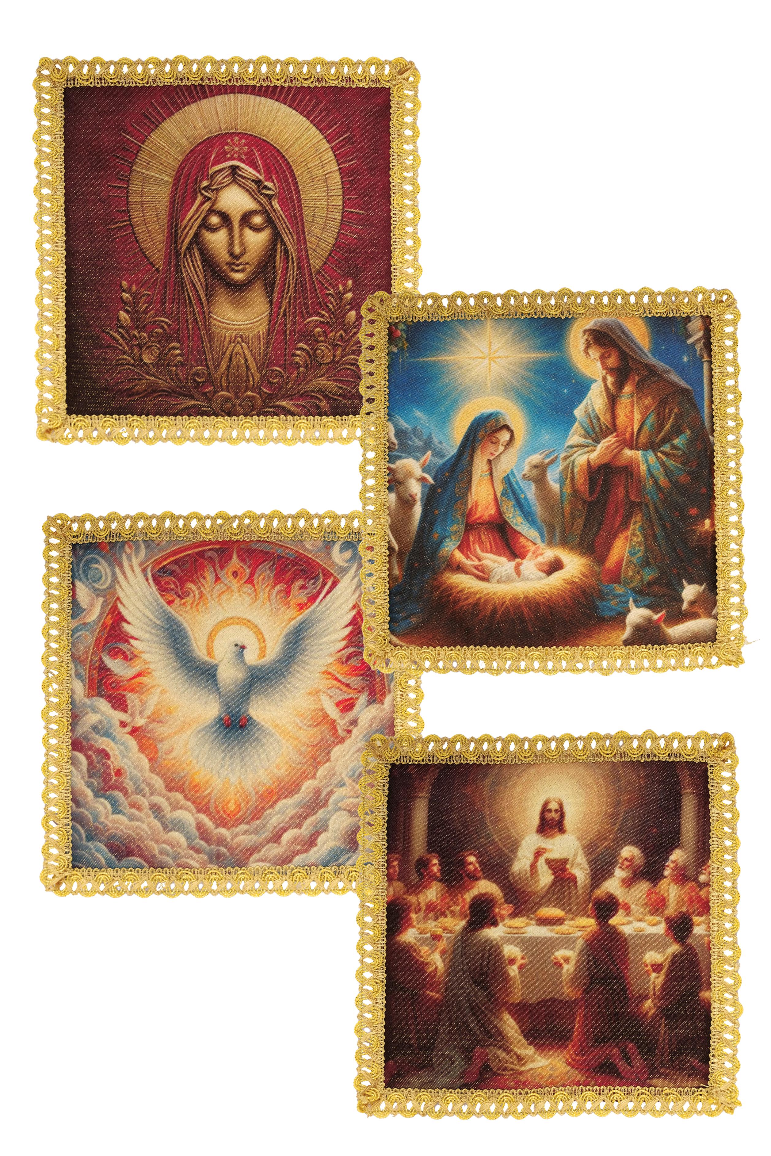 Ensemble de quatre piquets pour diverses célébrations liturgiques