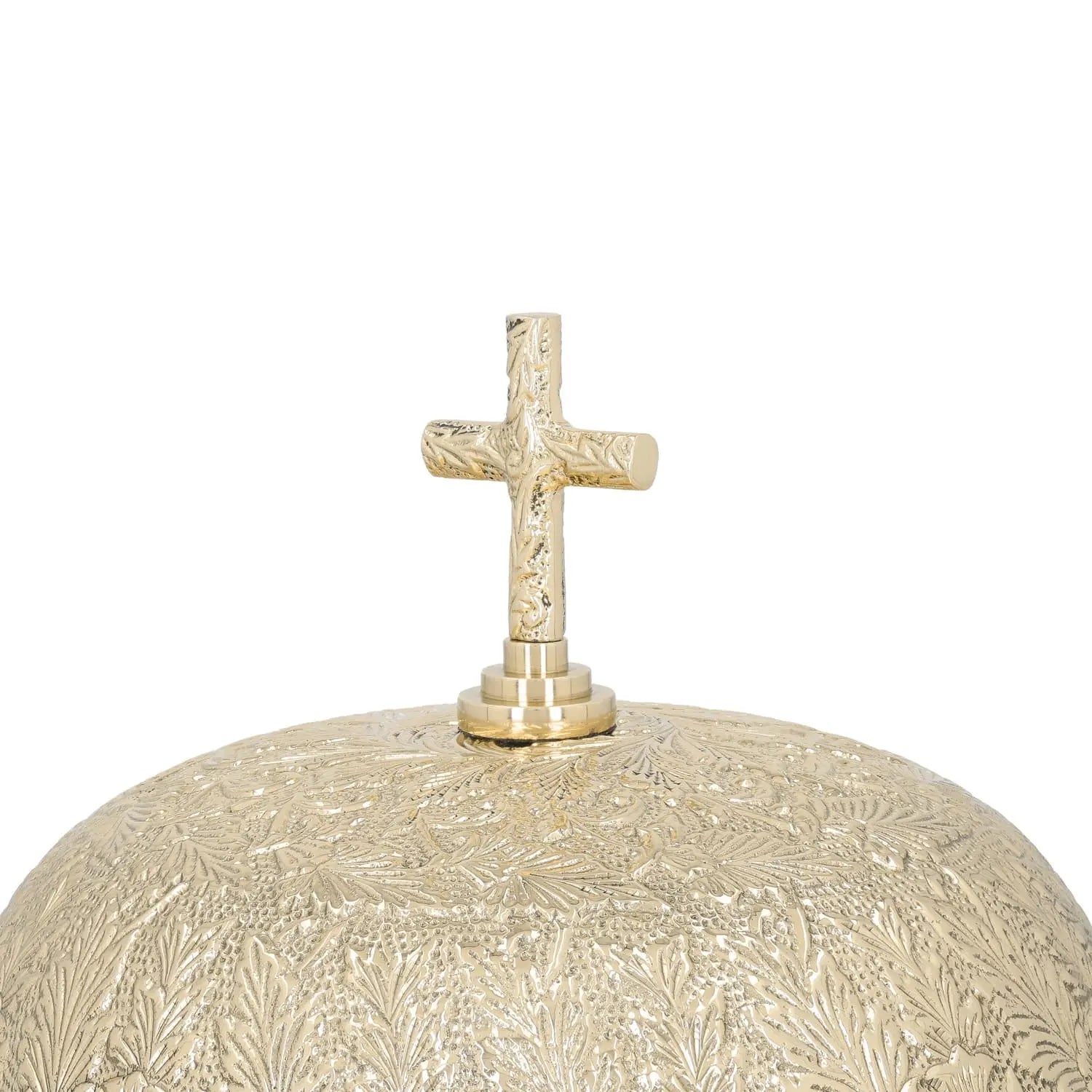 Gong liturgique en laiton avec maillet en bois