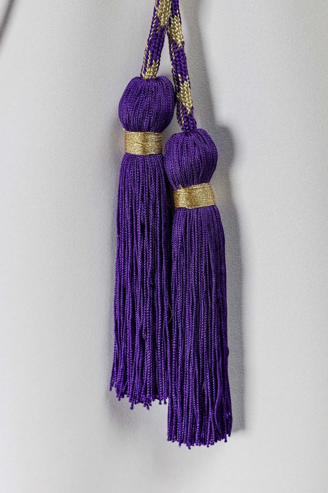 Cincture liturgique violet-or