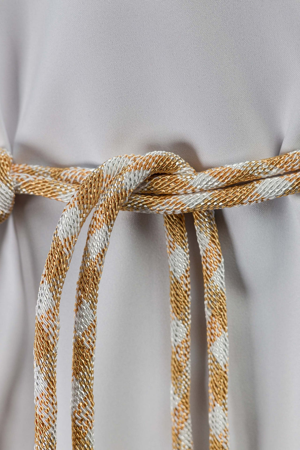 Cingulum liturgique blanc et or premium