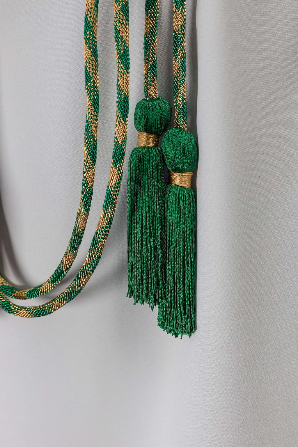 Cingulum liturgique vert-doré premium