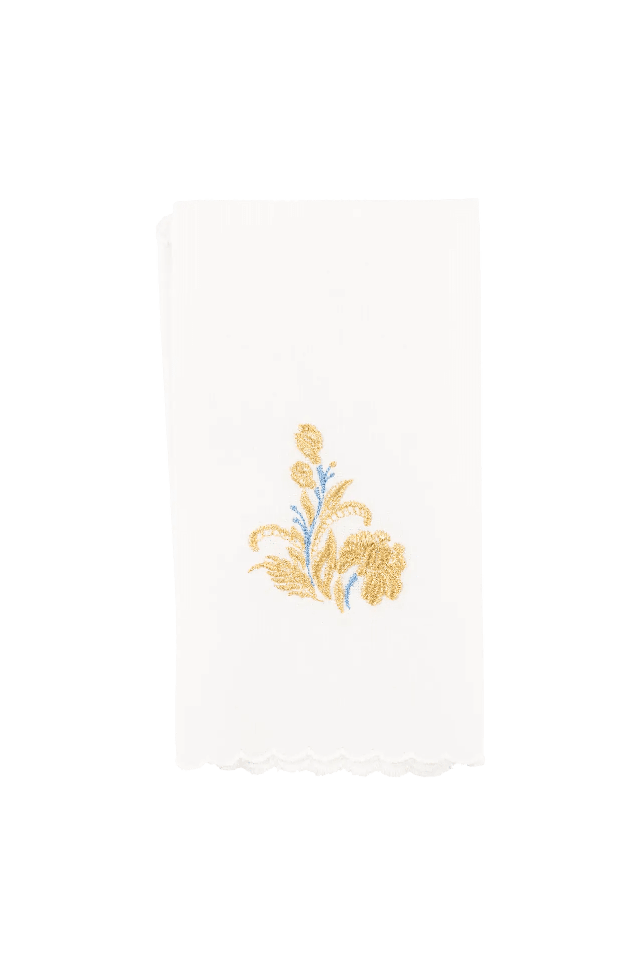 Ensemble de linges de calice liturgiques avec motif marial brodé