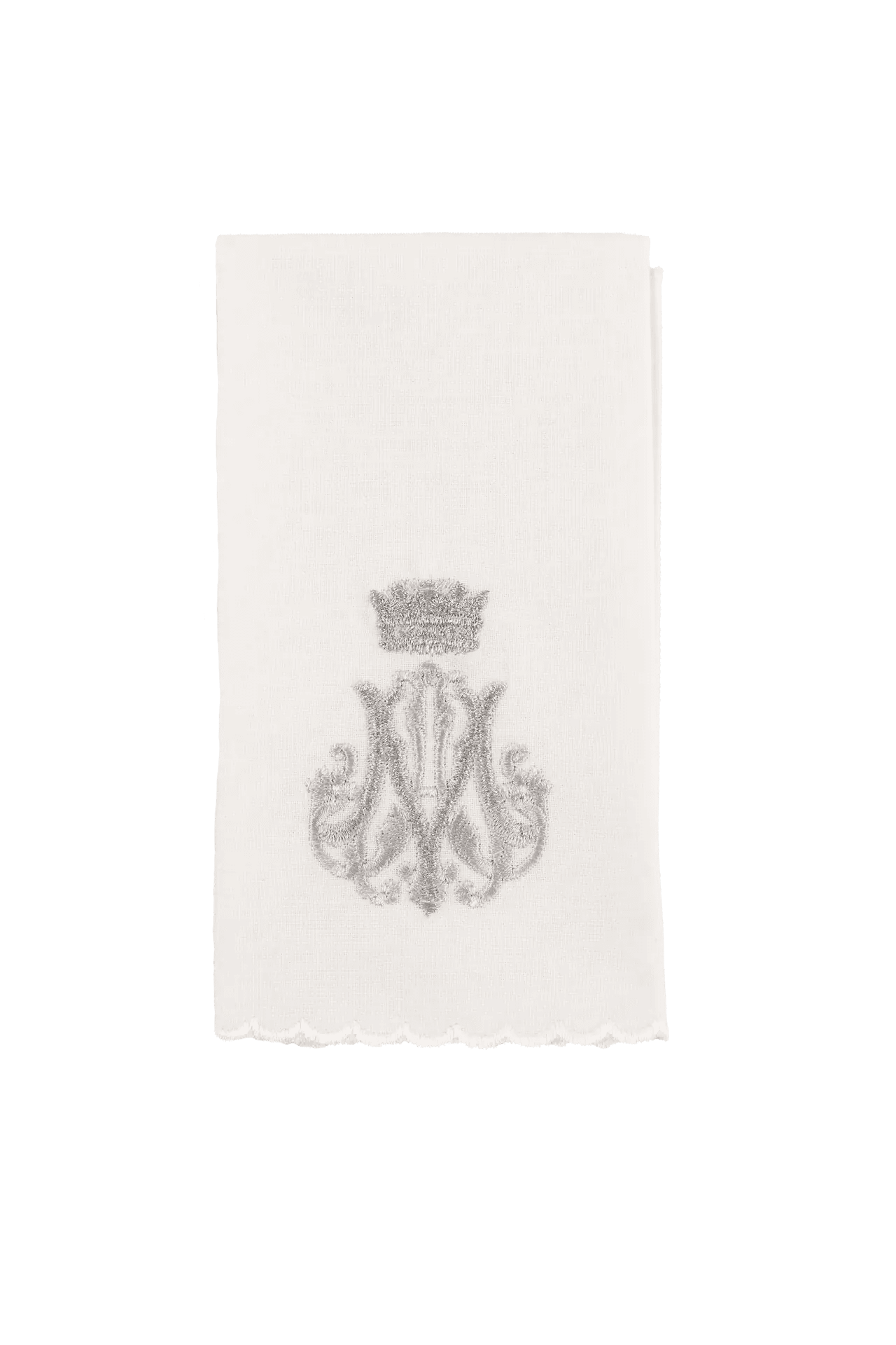 Ensemble de linges de calice liturgiques avec motif marial brodé