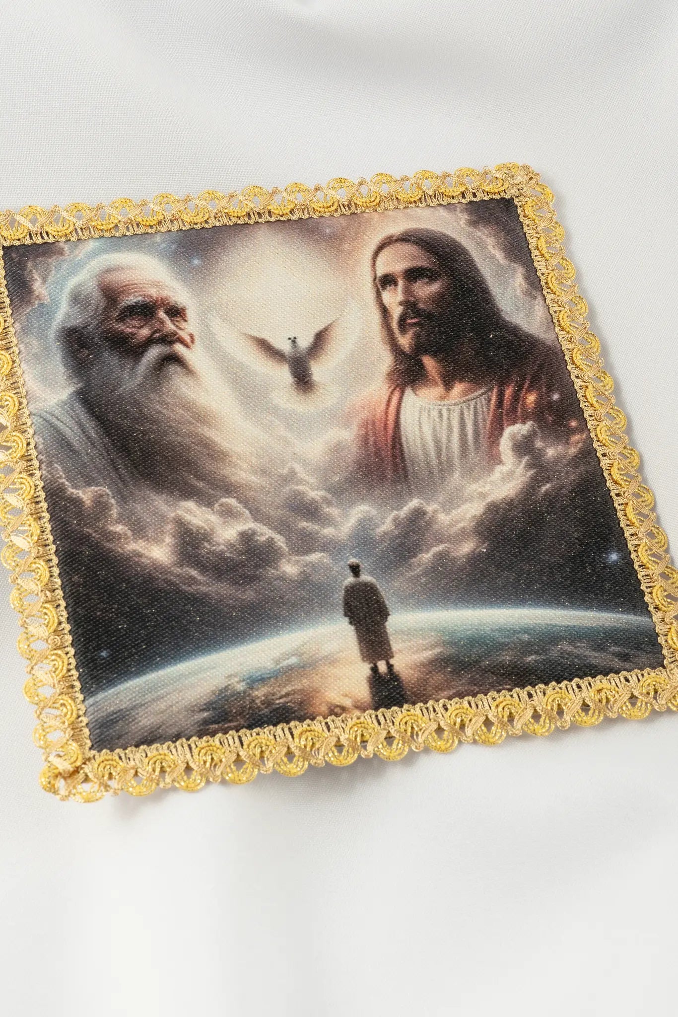 Bourse avec l'image de la Sainte Trinité