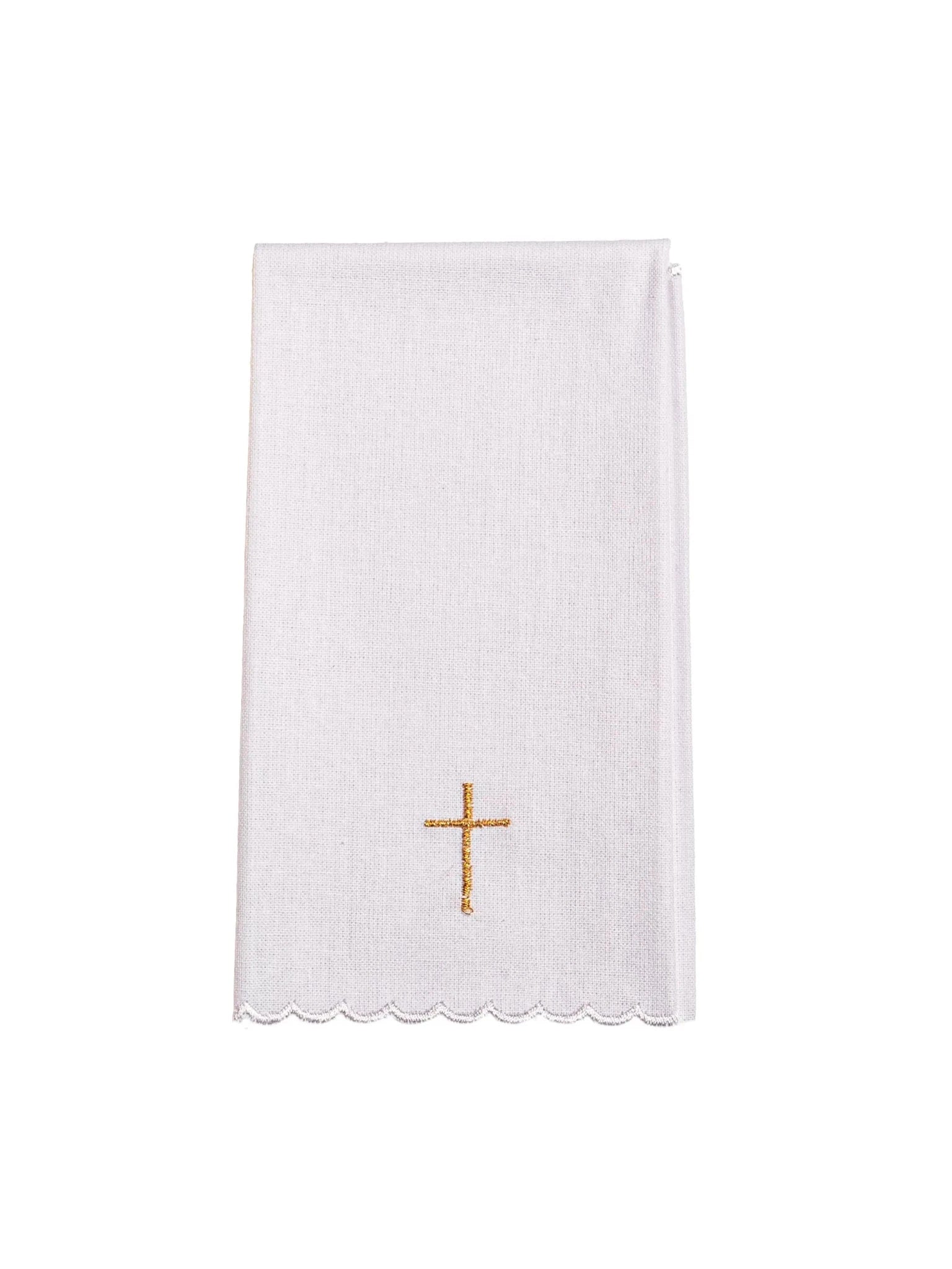 Linge de calice avec IHS brodé et symbole de raisin