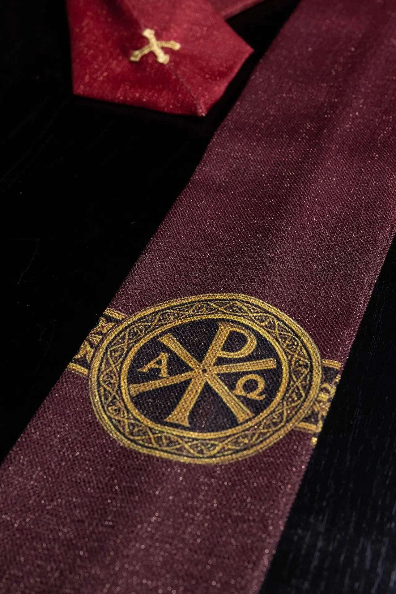 Red Pax Chasuble with Rich Gold Ornament