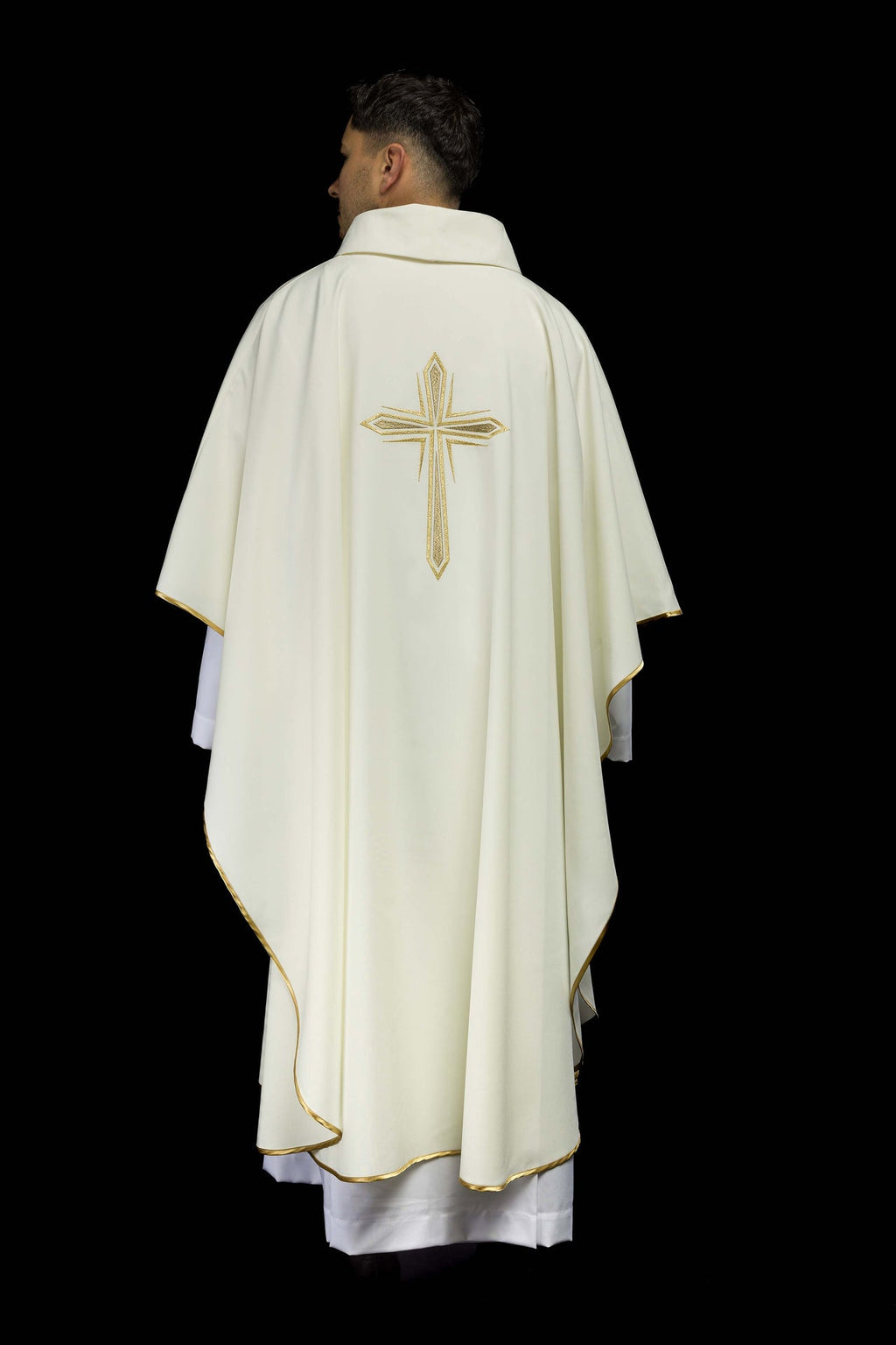 Ornat haftowany z motywem krzyża świętego - ORNATY.PL