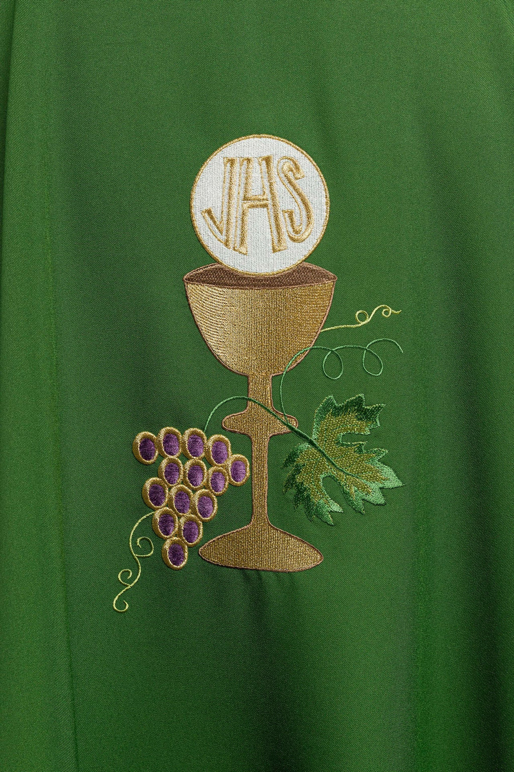 Ornat haftowany Zielony Kielich Winogrono - ORNATY.PL