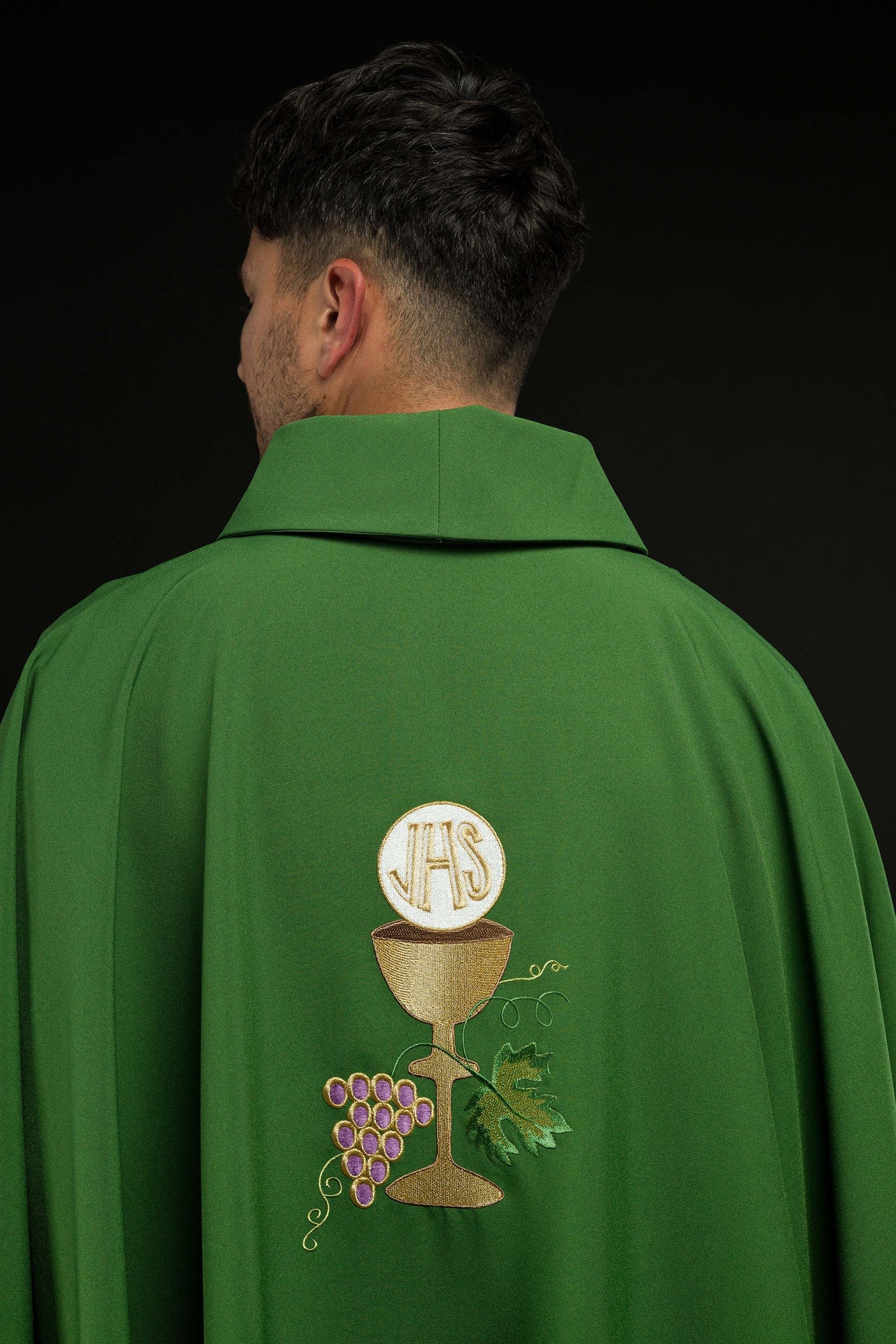 Ornat haftowany Zielony Kielich Winogrono - ORNATY.PL
