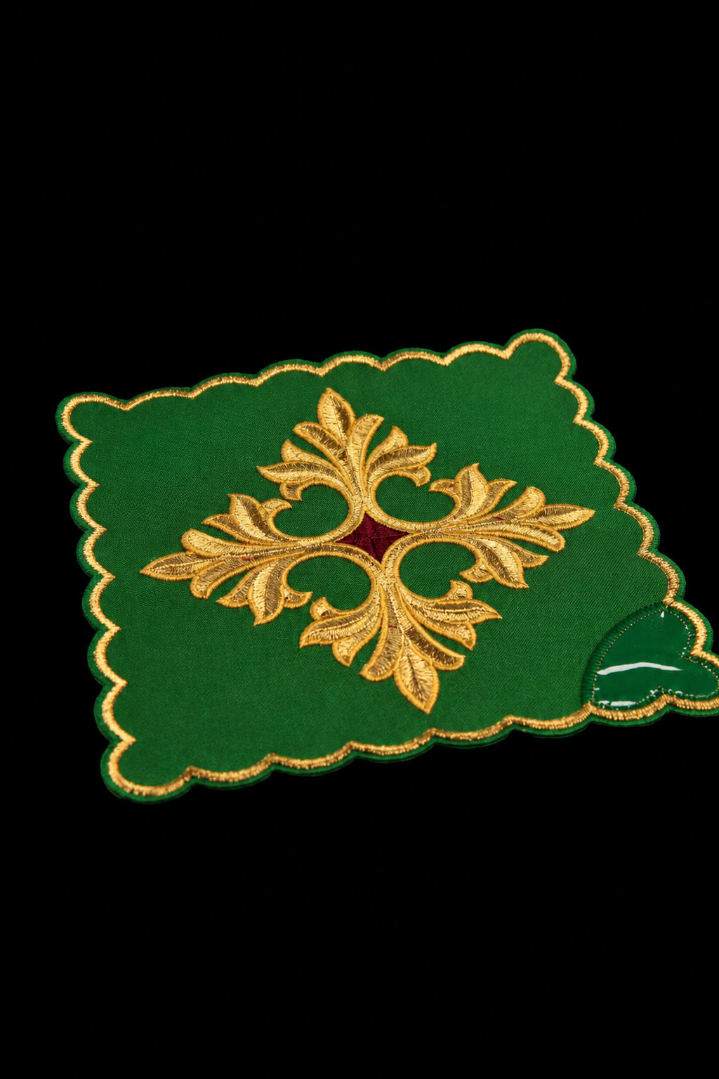Ensemble de pales avec symbole de croix en quatre couleurs liturgiques