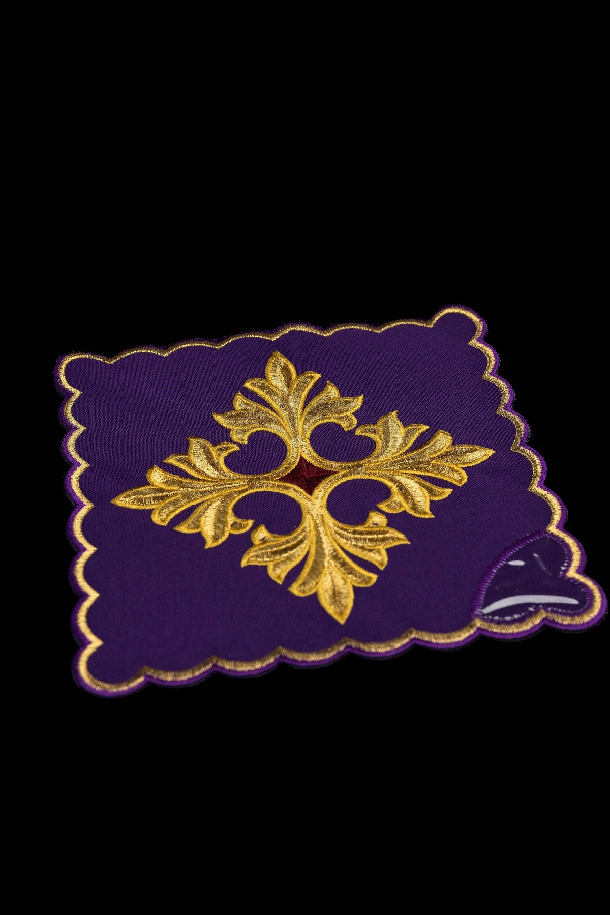 Ensemble de pales avec symbole de croix en quatre couleurs liturgiques