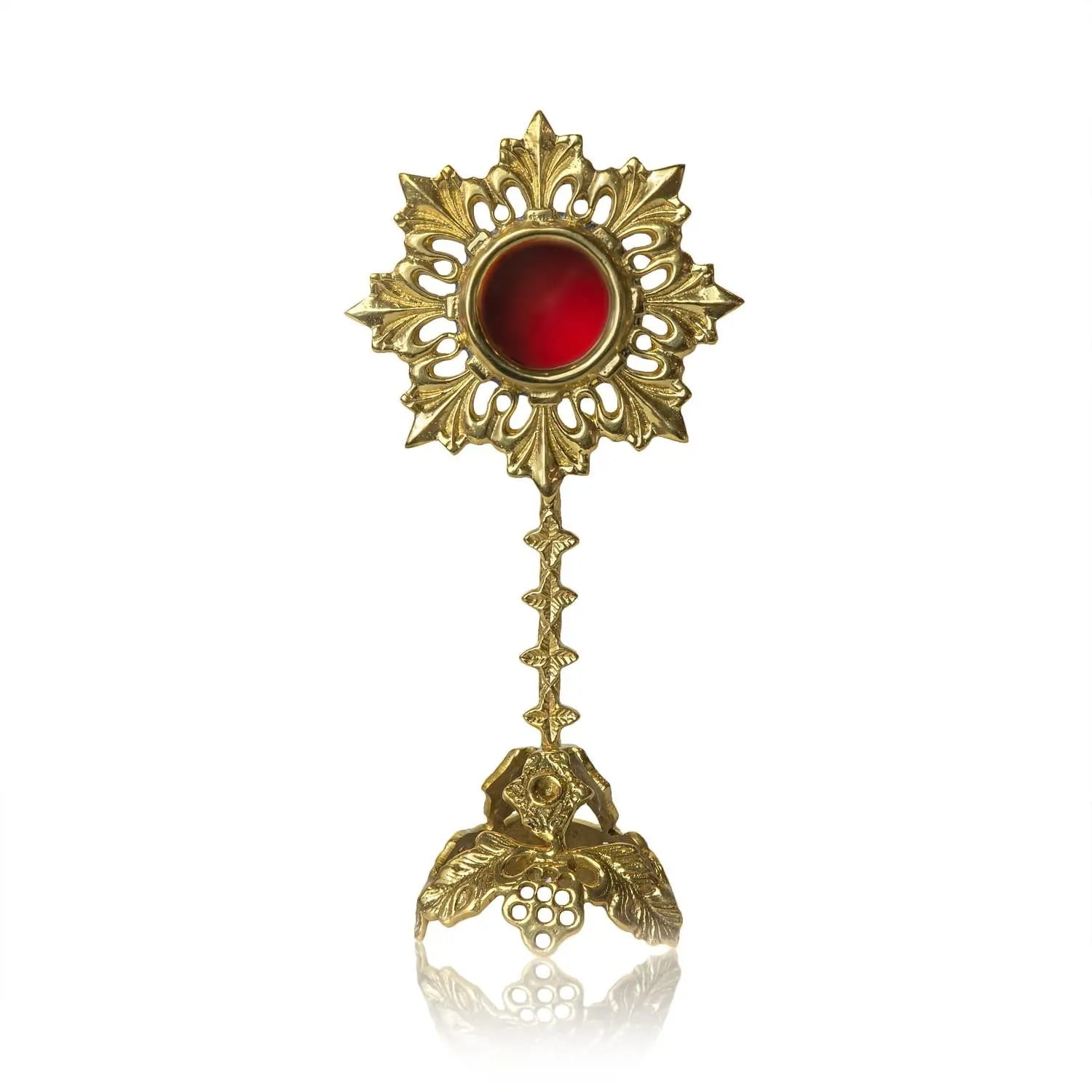 Reliquaire en laiton orné – 20 cm