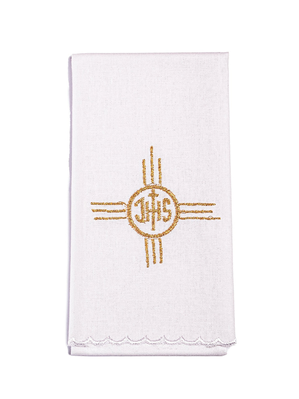 Bielizna kielichowa haftowana Krzyż i IHS